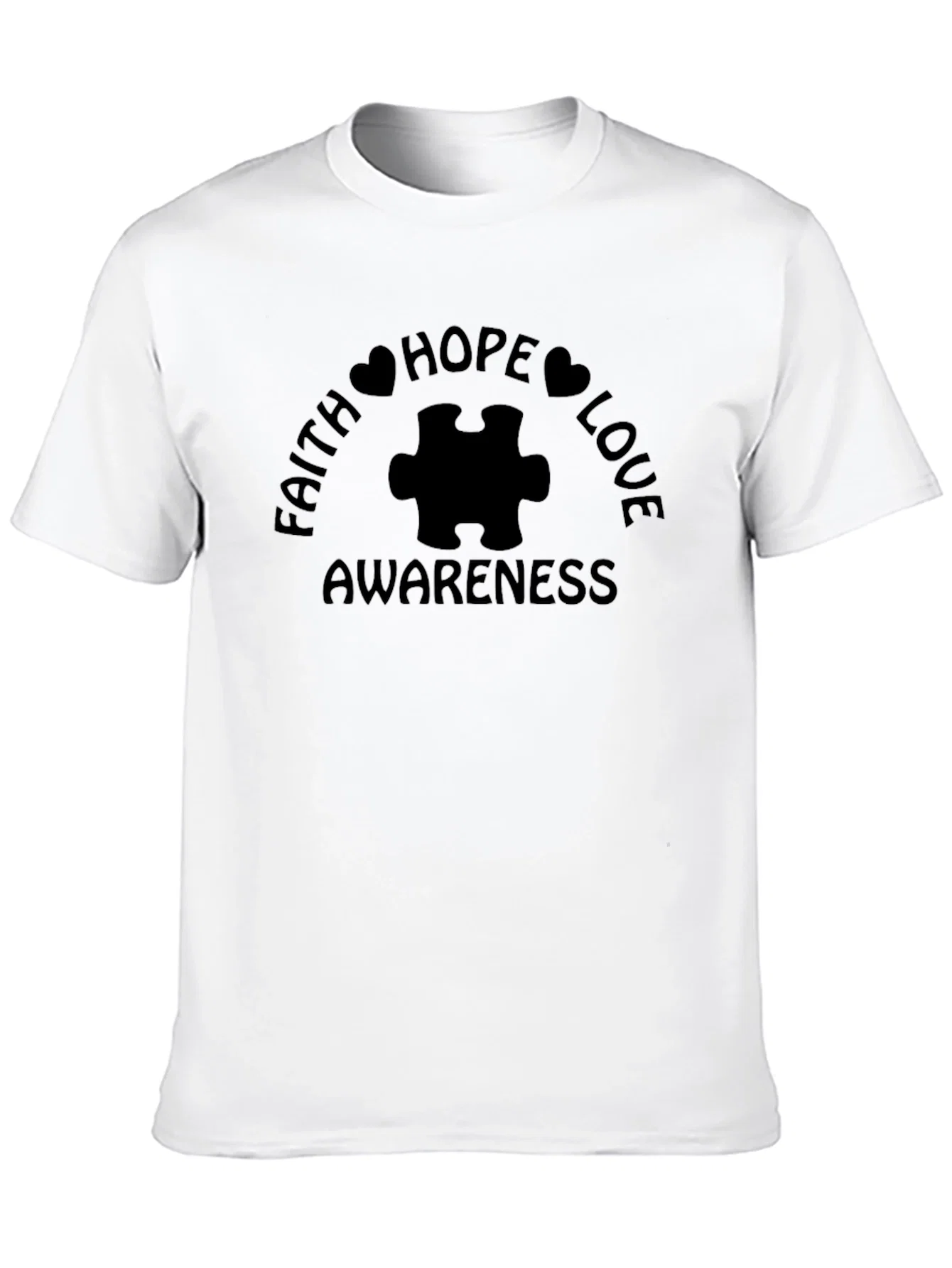 Rebbecca Faith Hope Love Awareness Autism T-Shirt