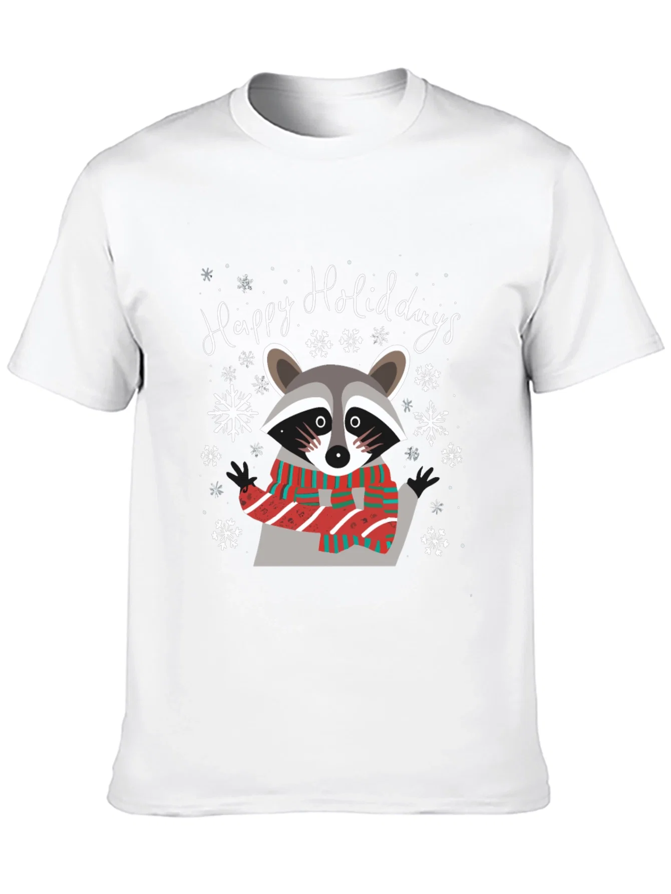 Rebbecca Happy Holidays Raccoon Graphic Tee