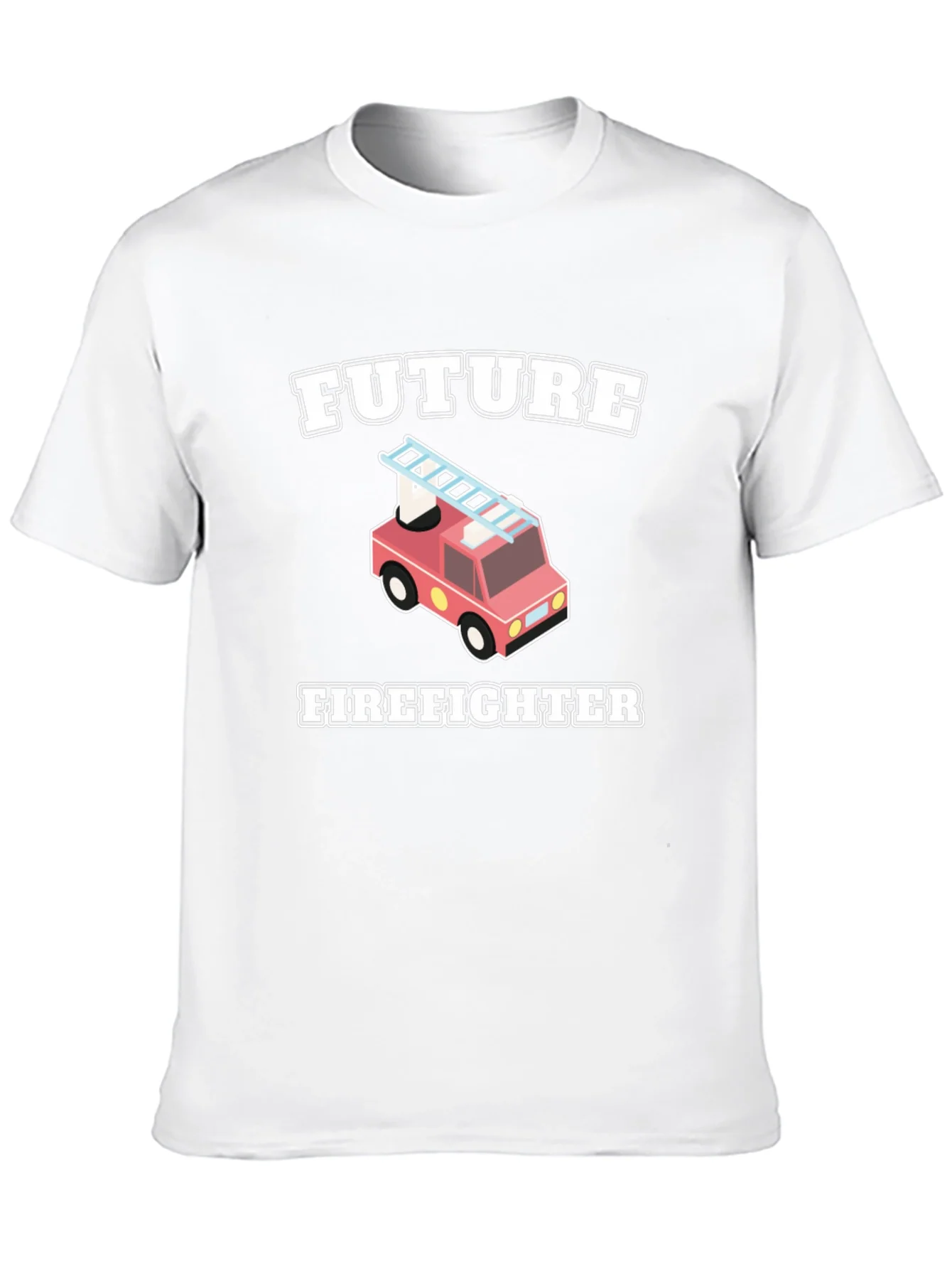 Camiseta Negra Futuro Bombero Infantil