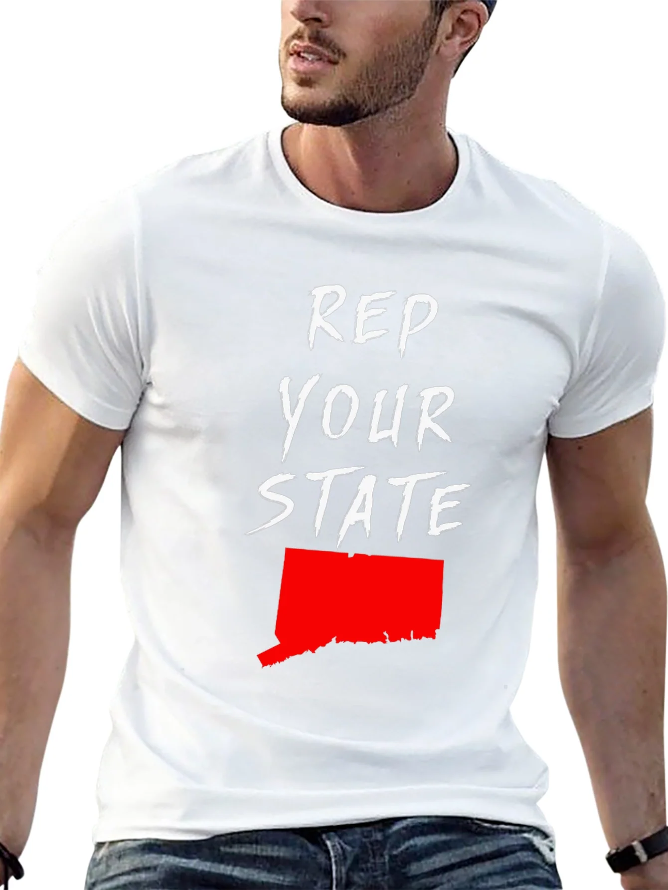 Rebbecca Rep Your State Graphic Tee - Connecticut Pride