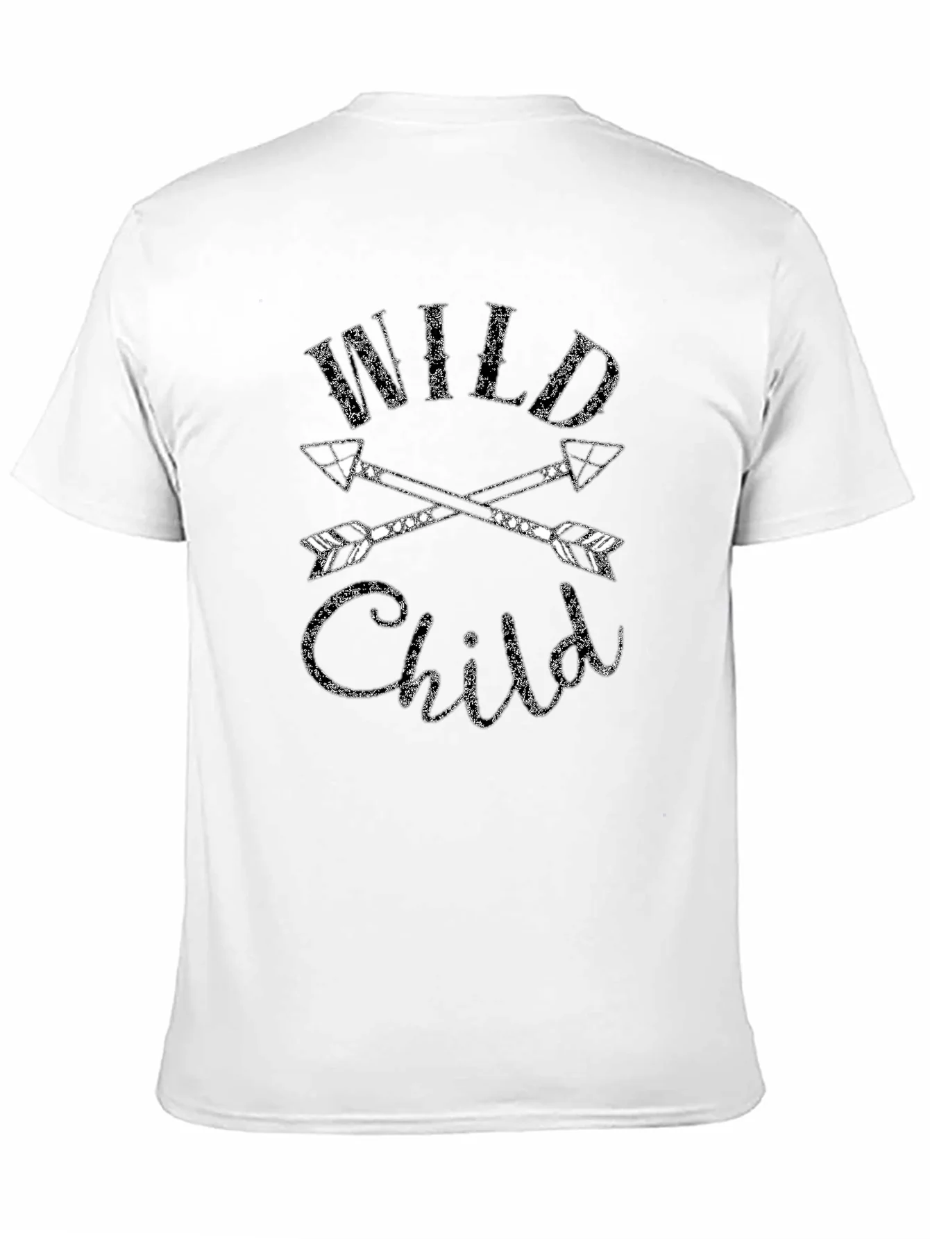 Camiseta Negra Wild Child con Flechas Cruzadas