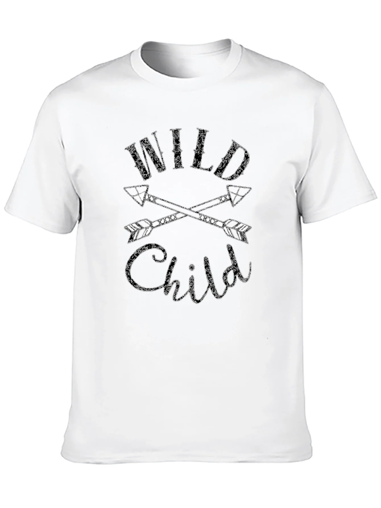 Camiseta Negra Wild Child con Flechas Cruzadas