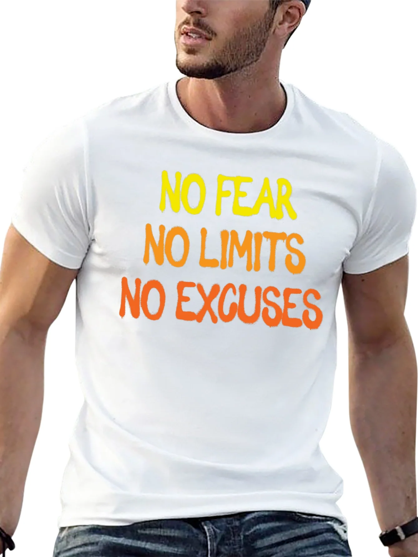 Camiseta Negra Motivacional: Sin Miedo L¨ªmites ni Excusas