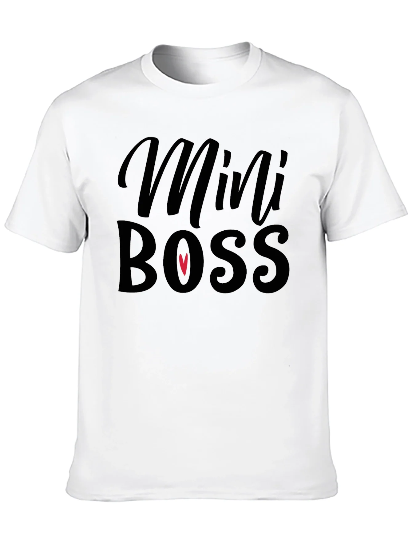 Camiseta Negra Mini Boss con Coraz¨®n