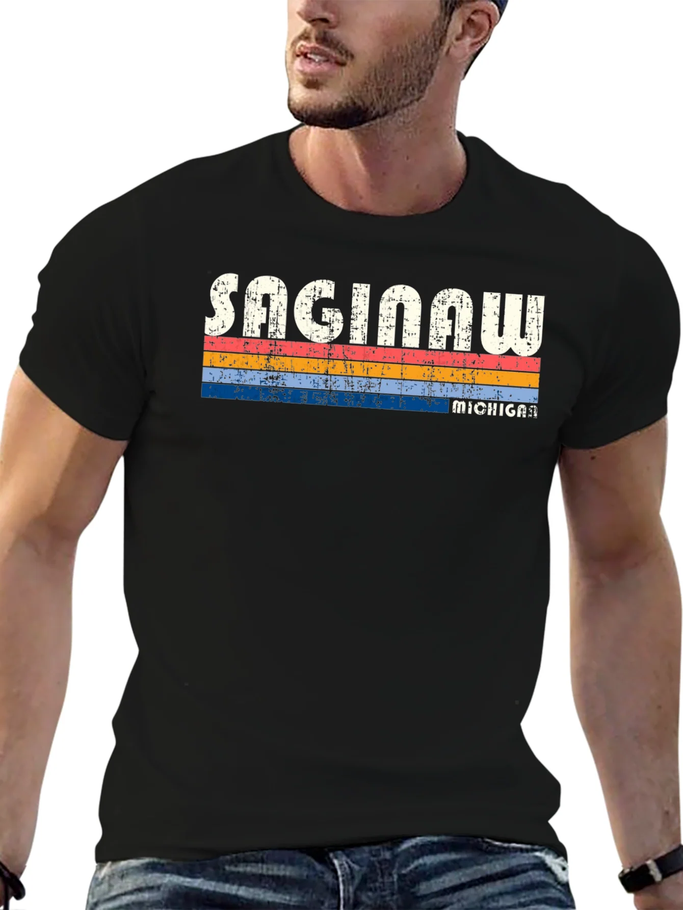 Camiseta Retro Saginaw Michigan