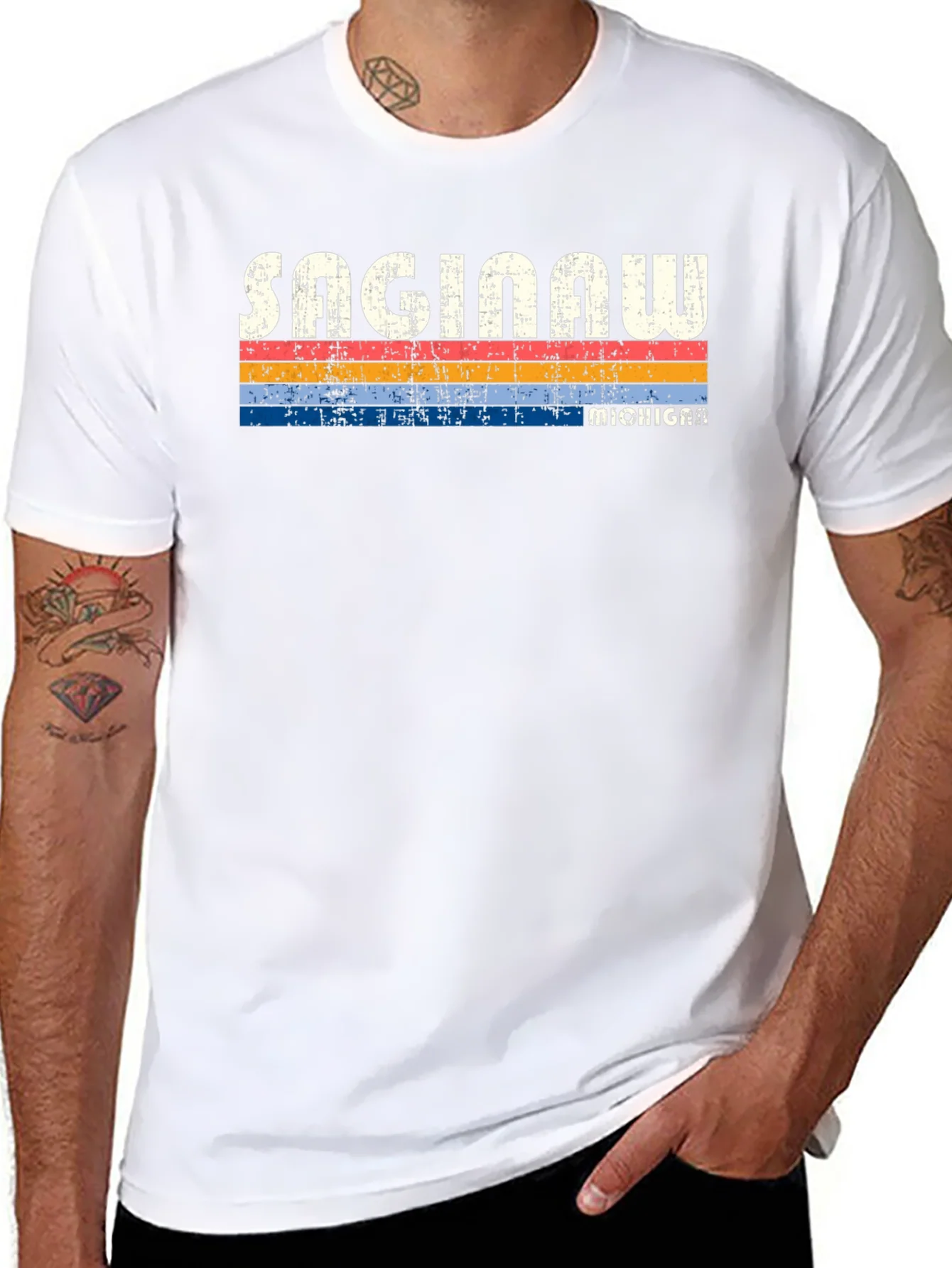 Camiseta Retro Saginaw Michigan