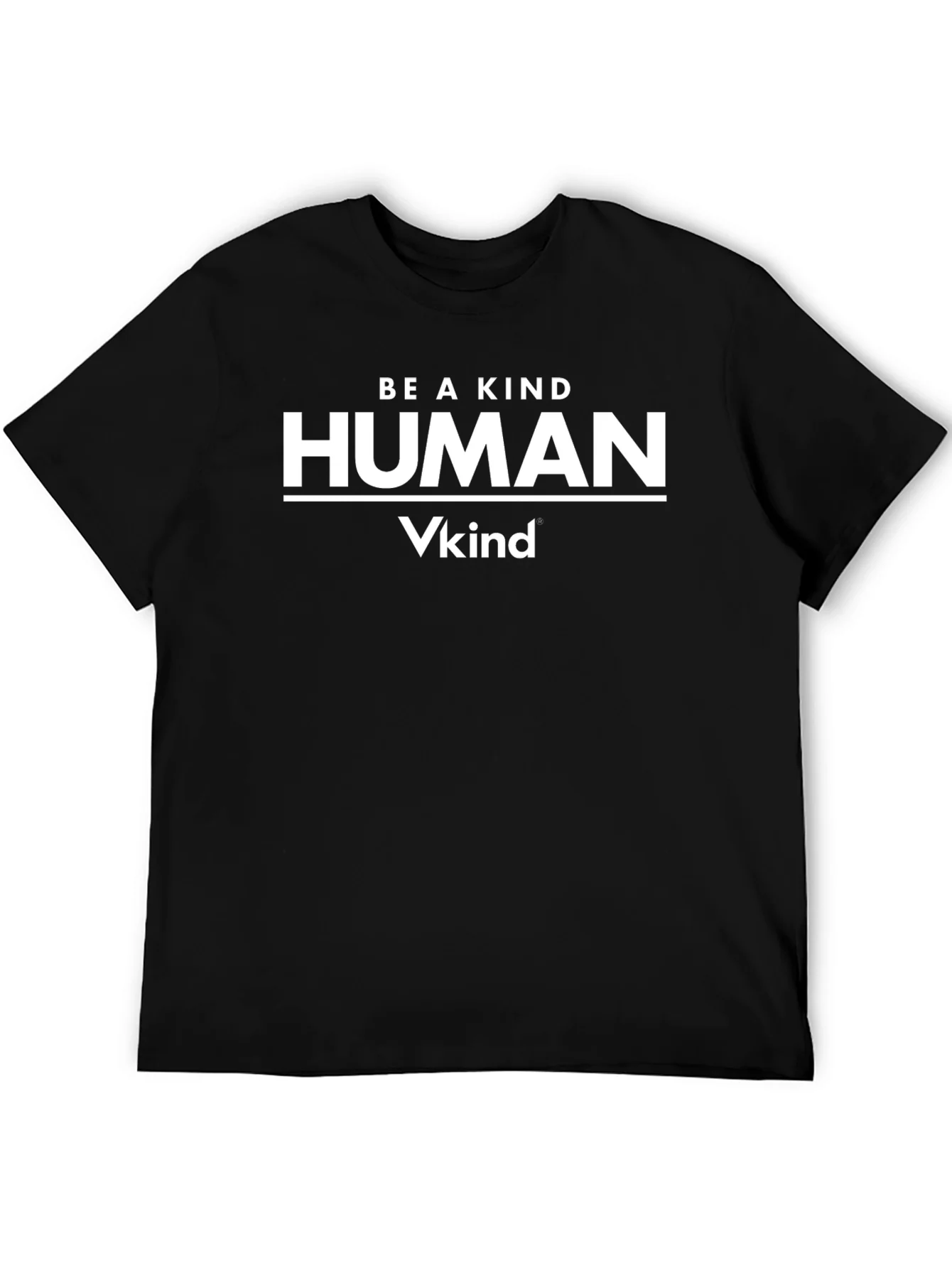 Camiseta Negra Vkind: S¨¦ un Humano Amable
