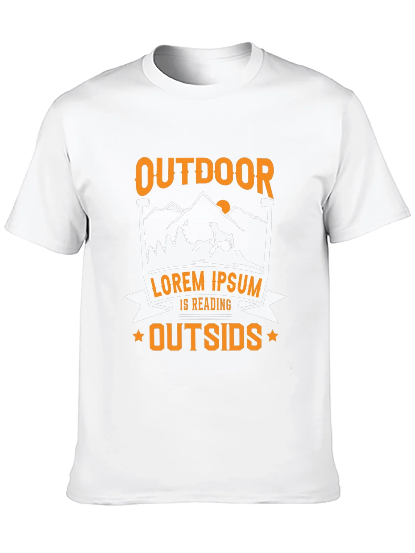 Camiseta Negra Outdoor Is Reading Outsids