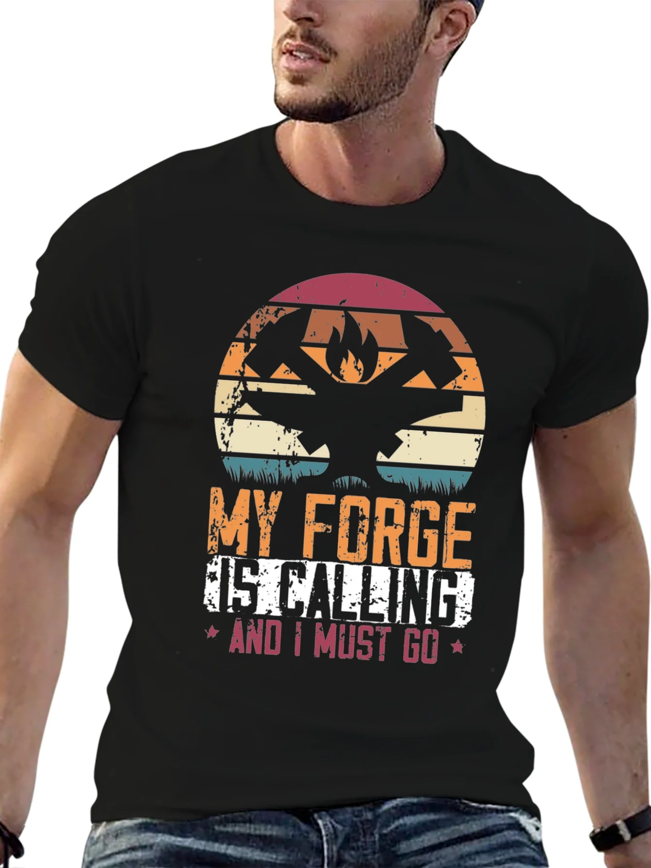 Camiseta Negra My Forge is Calling
