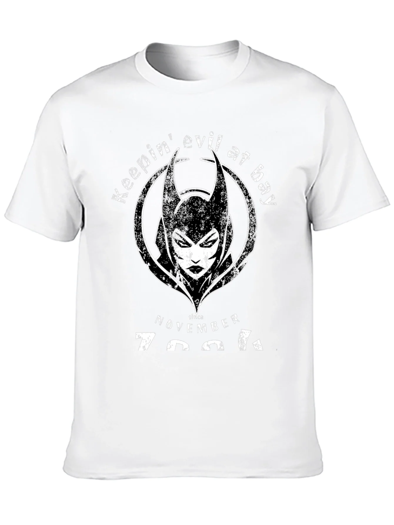 Camiseta Negra Keeping Evil at Bay Noviembre 7991