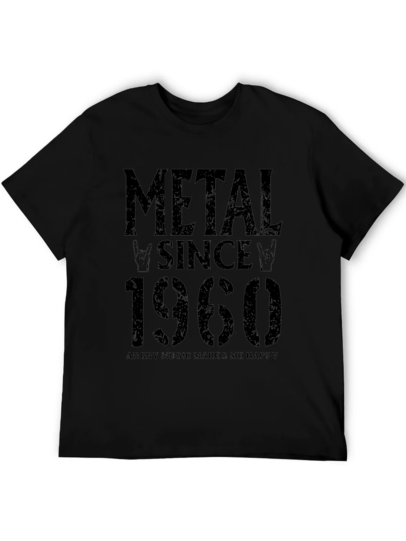 Camiseta Negra Metal Since 1960