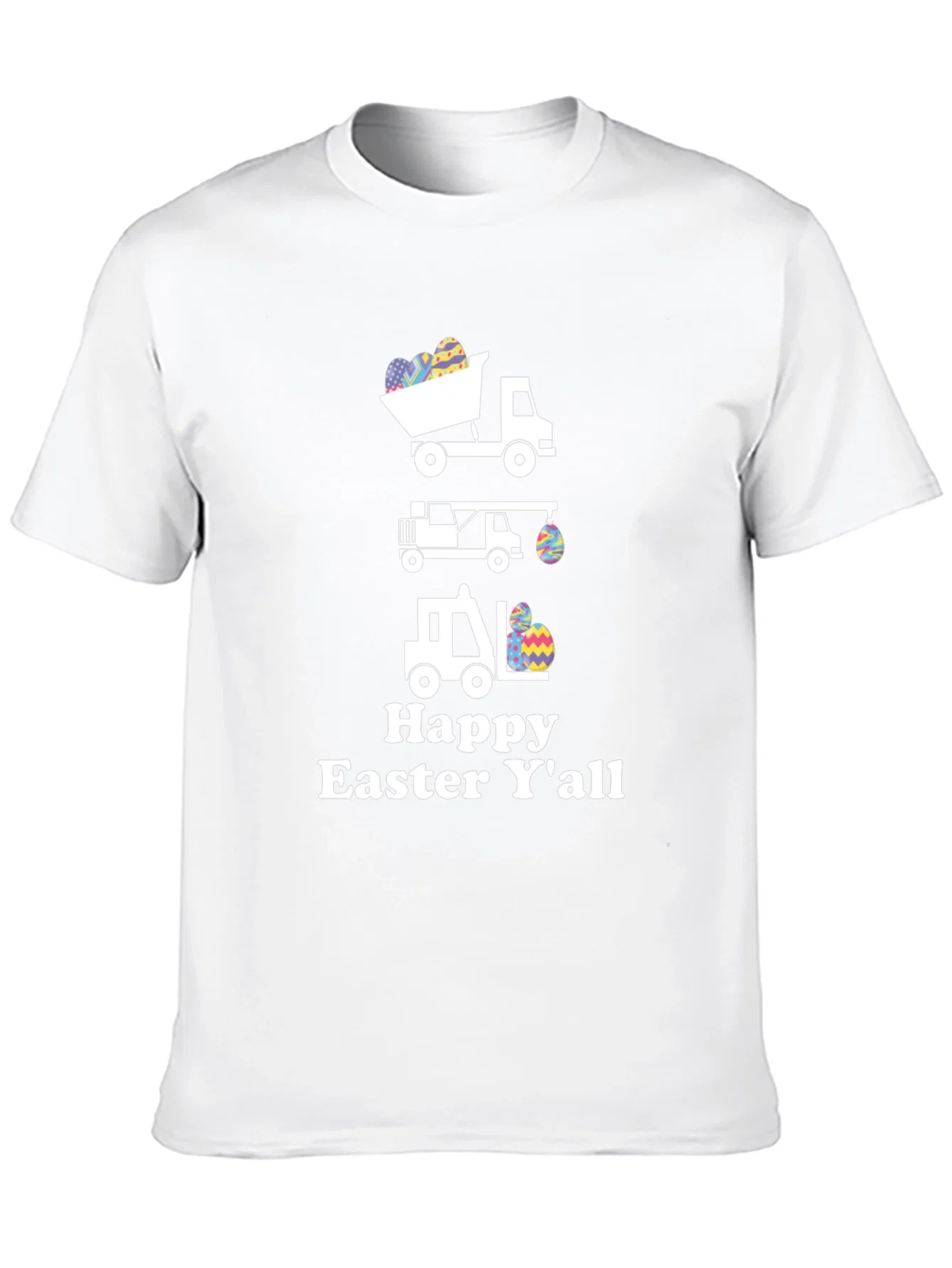 Rebbecca Easter Trucks T-Shirt - Happy Easter Yall
