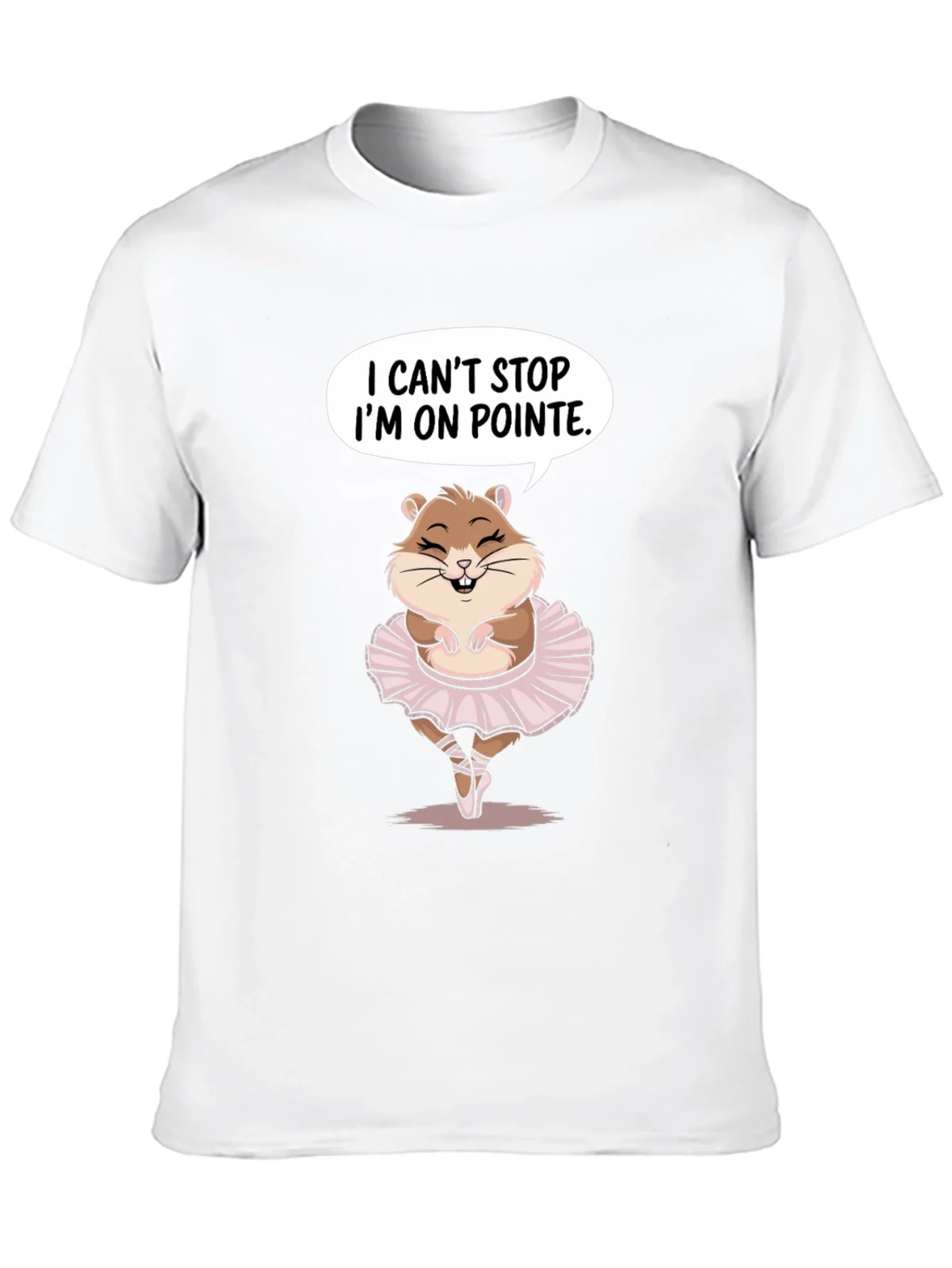 Camiseta Negra con H¨¢mster Bailarina - ?En Pointe!