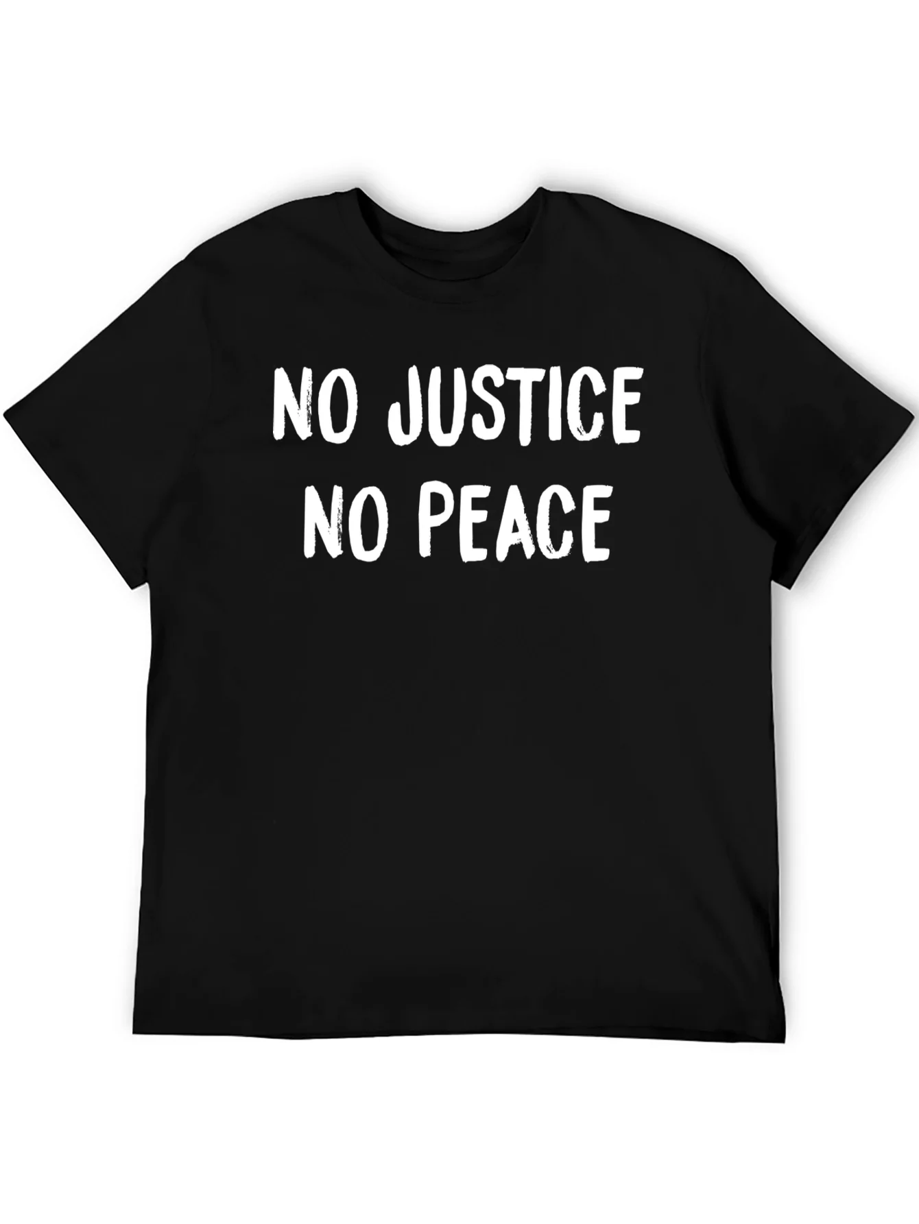 Camiseta Negra: No Justice No Peace