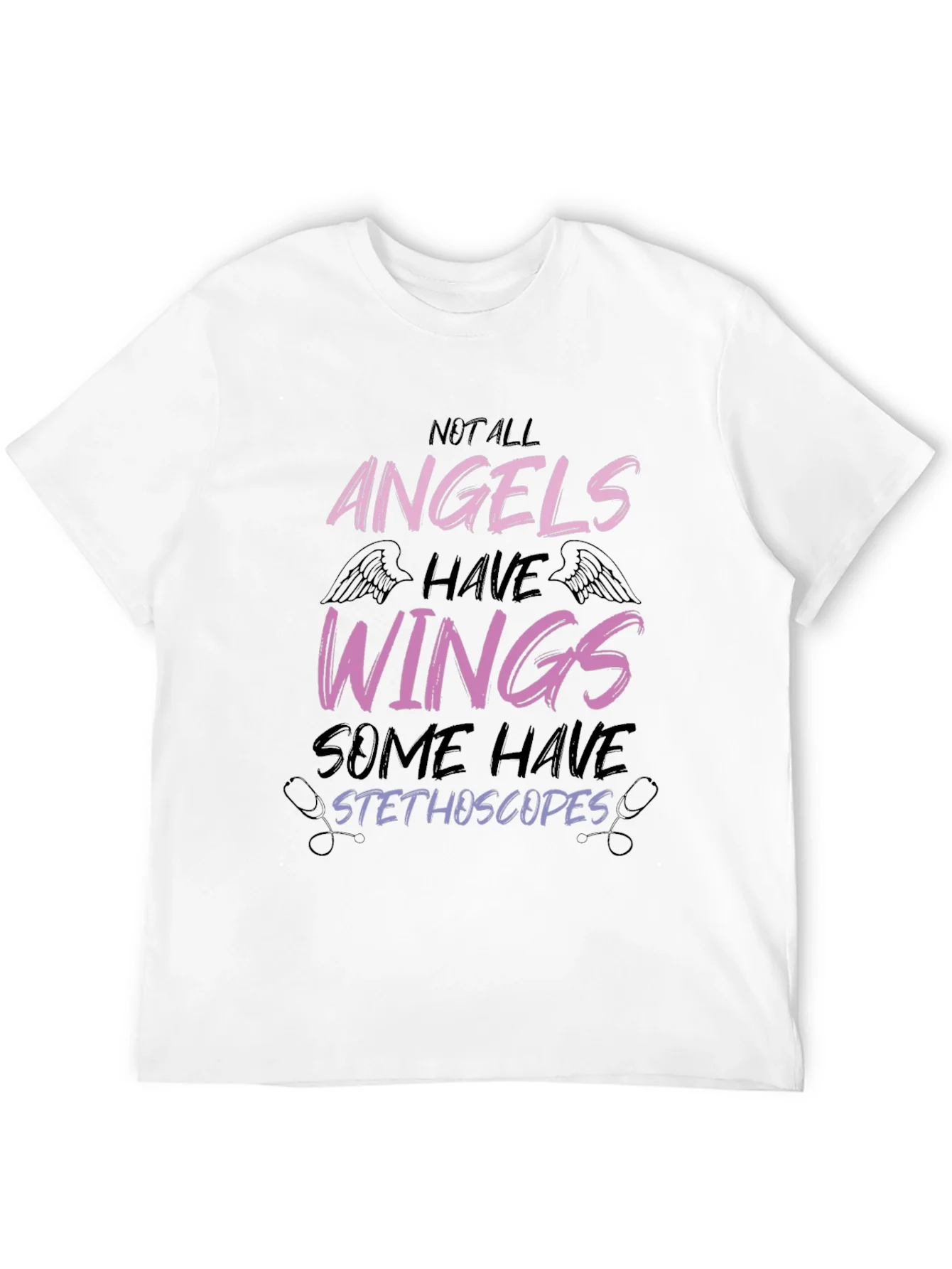 Camiseta Negra No Todos Los ¨¢ngeles Tienen Alas