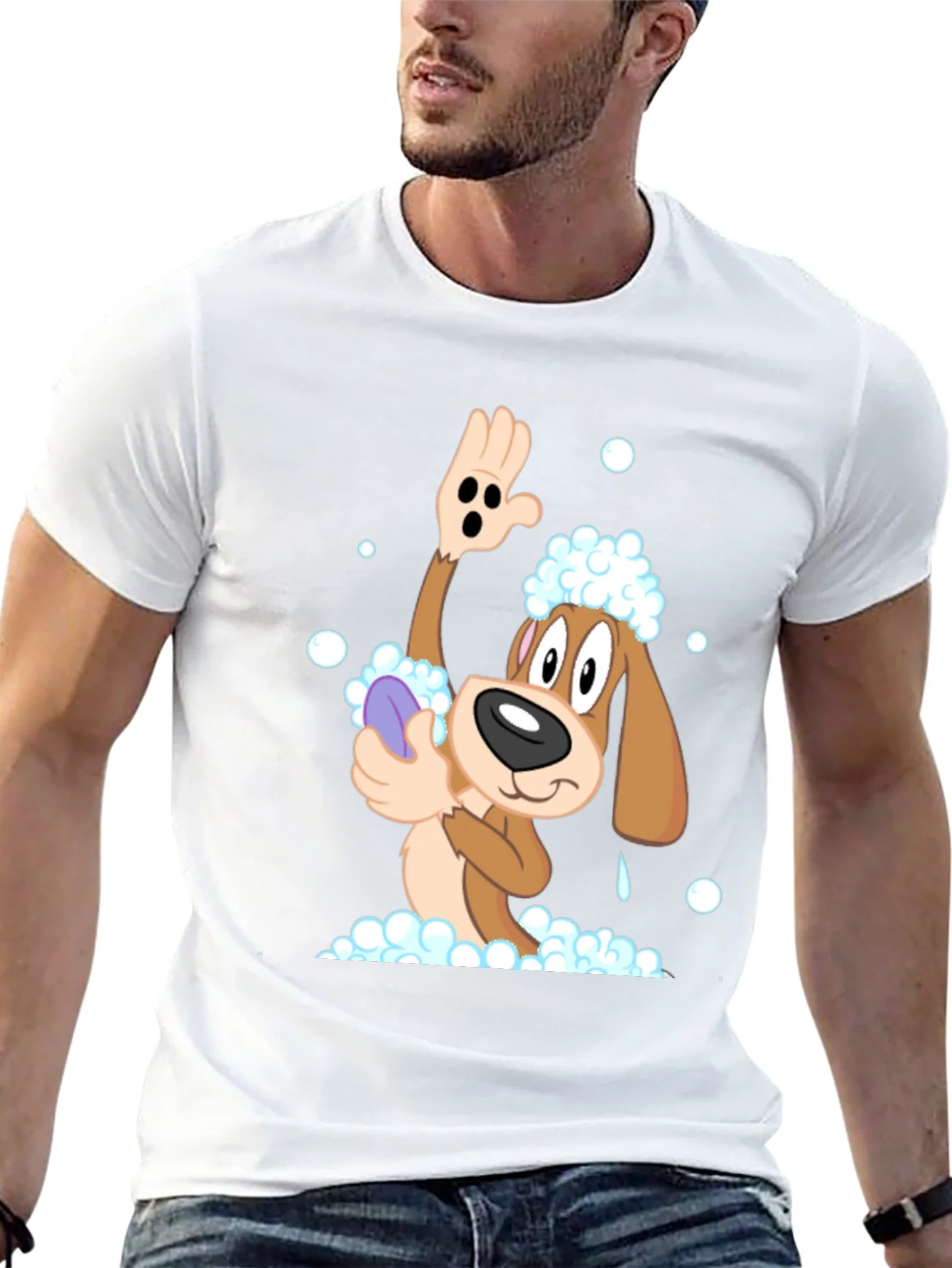 Rebbecca Dog Grooming Cartoon T-Shirt
