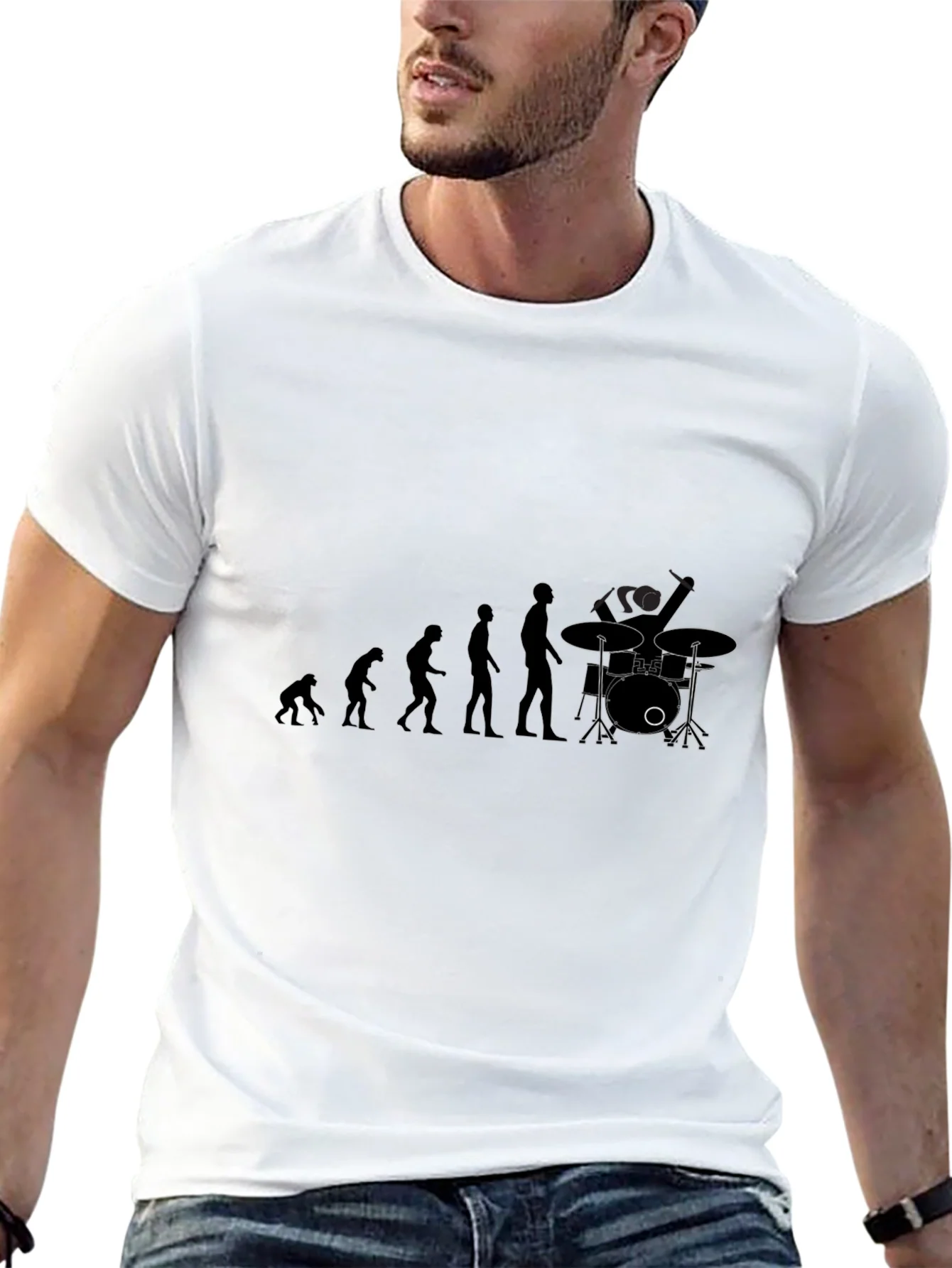 Rebbecca Evolution of Drumming Black T-Shirt