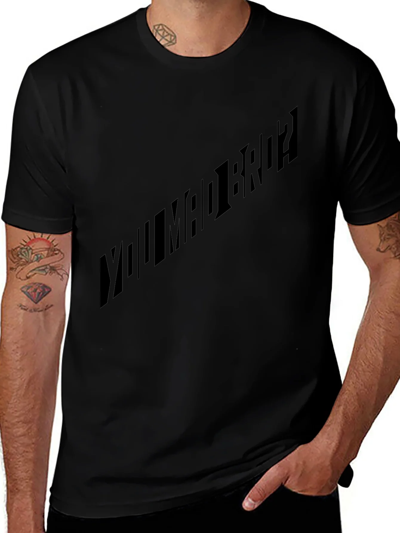 Camiseta Negra You Mad Bro? Estilo Urbano