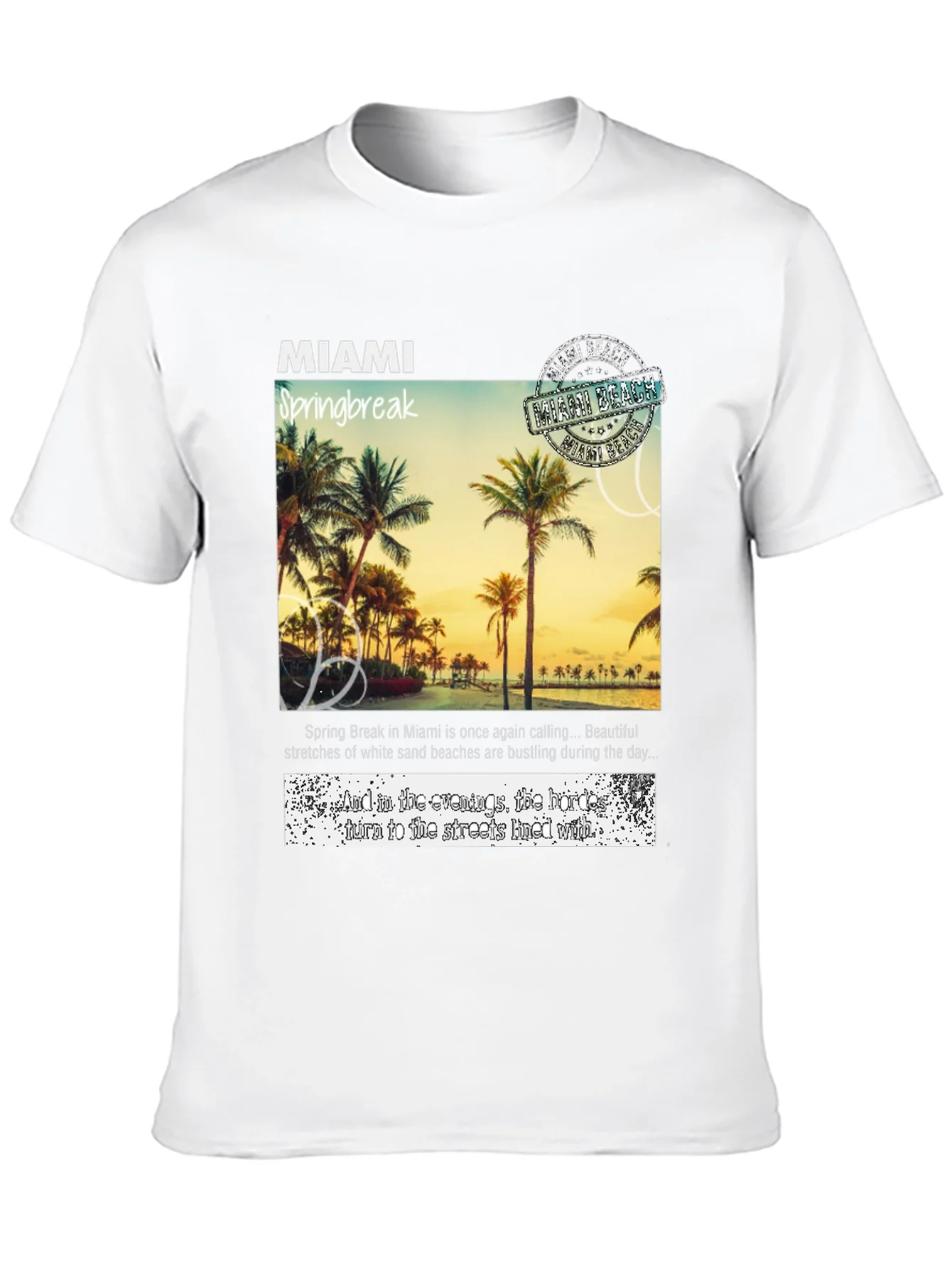 Camiseta Miami Springbreak para Hombre