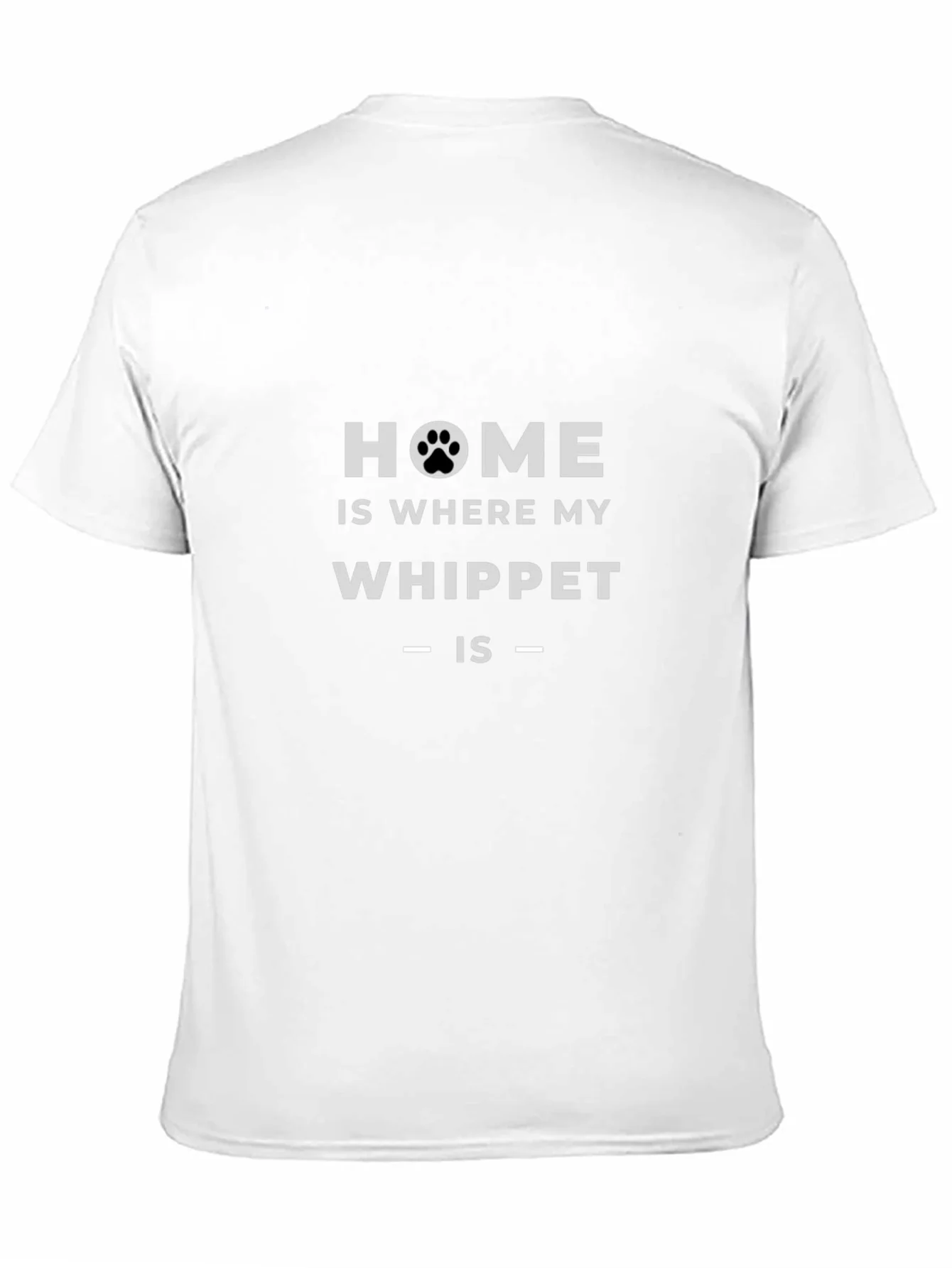 Camiseta Negra Home is Where my Whippet is
