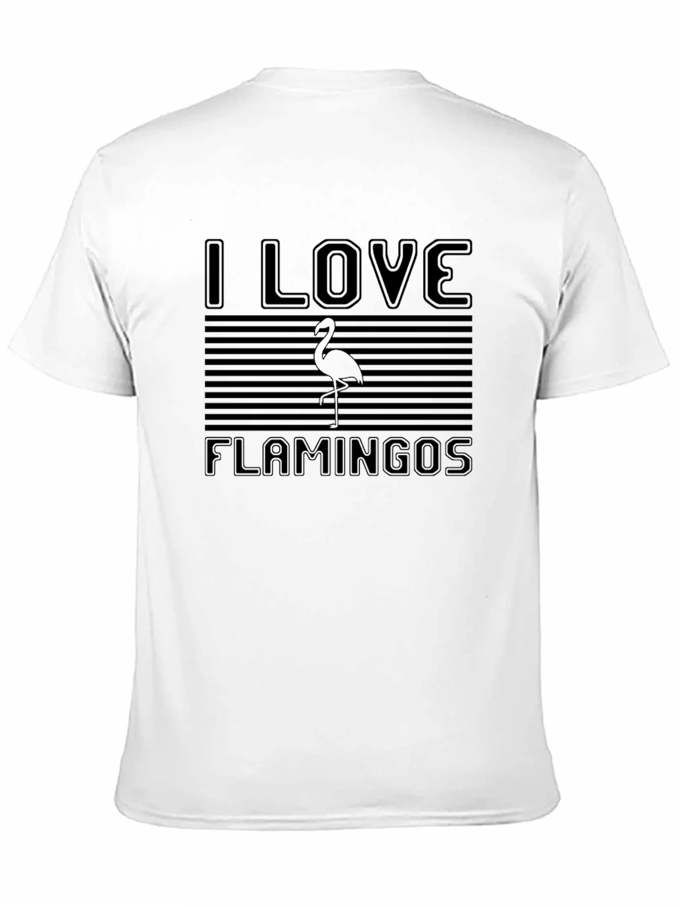 Camiseta Negra: Amo los Flamencos