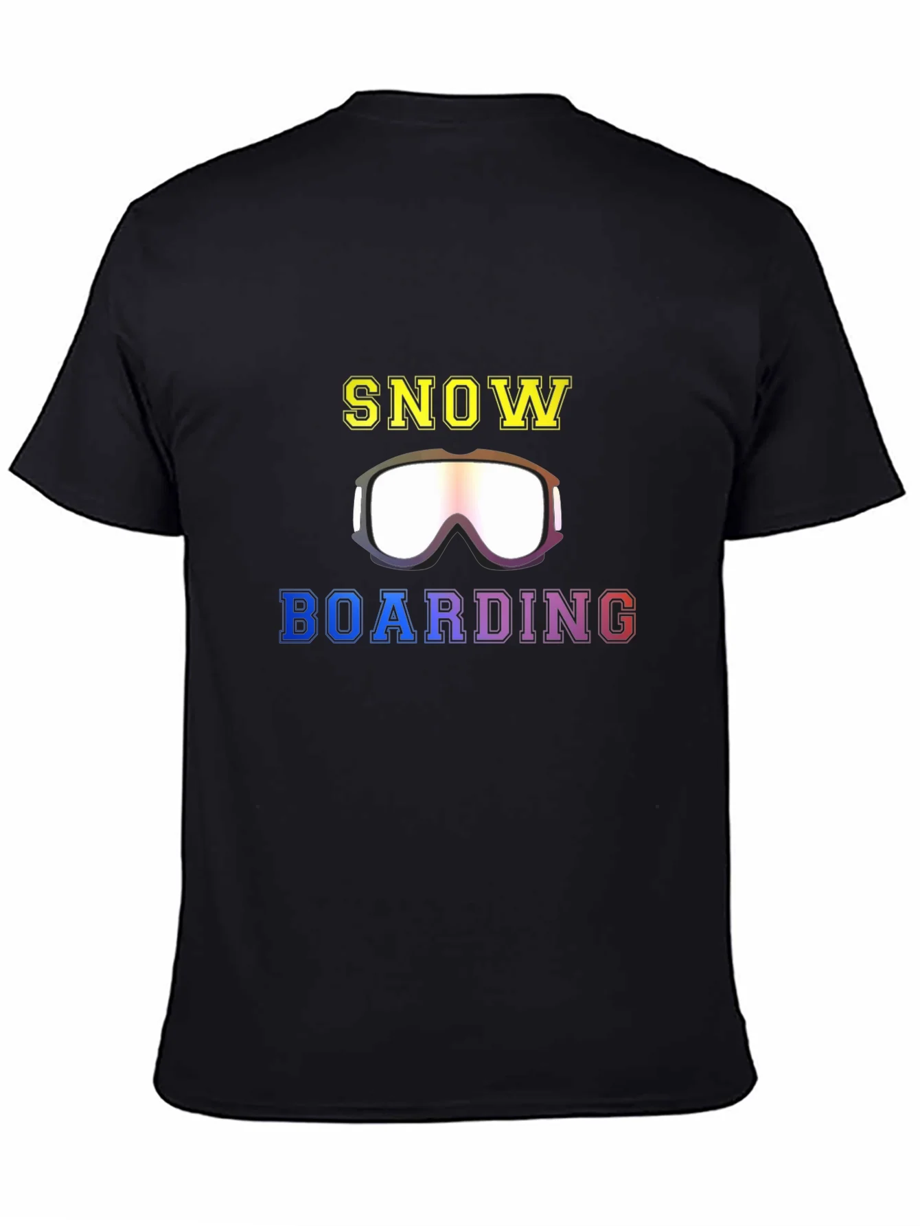 Camiseta Negra Snowboarding Deportes Invierno