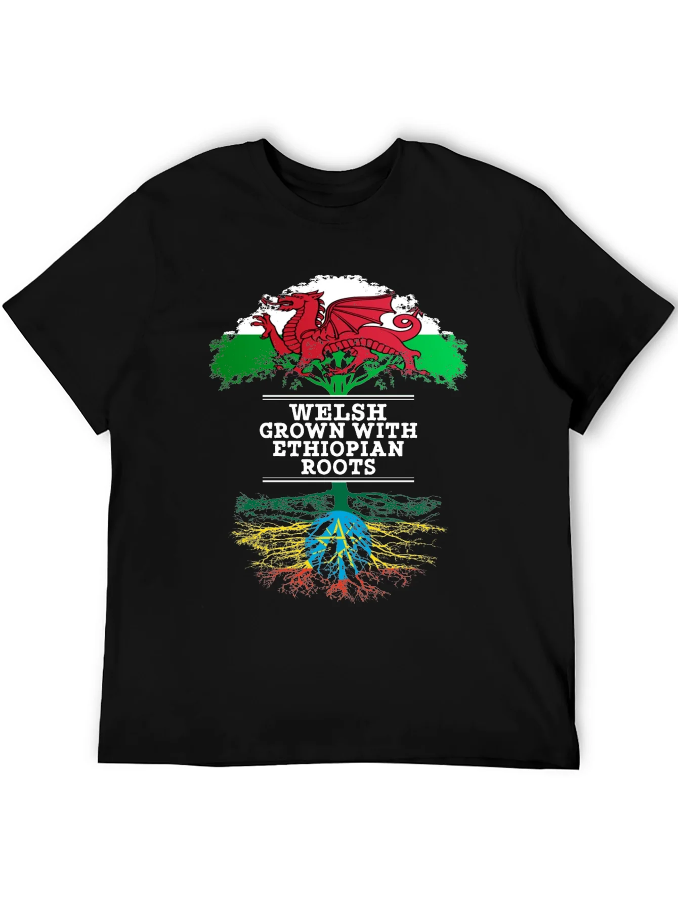 Camiseta Welsh Grown Ethiopian Roots