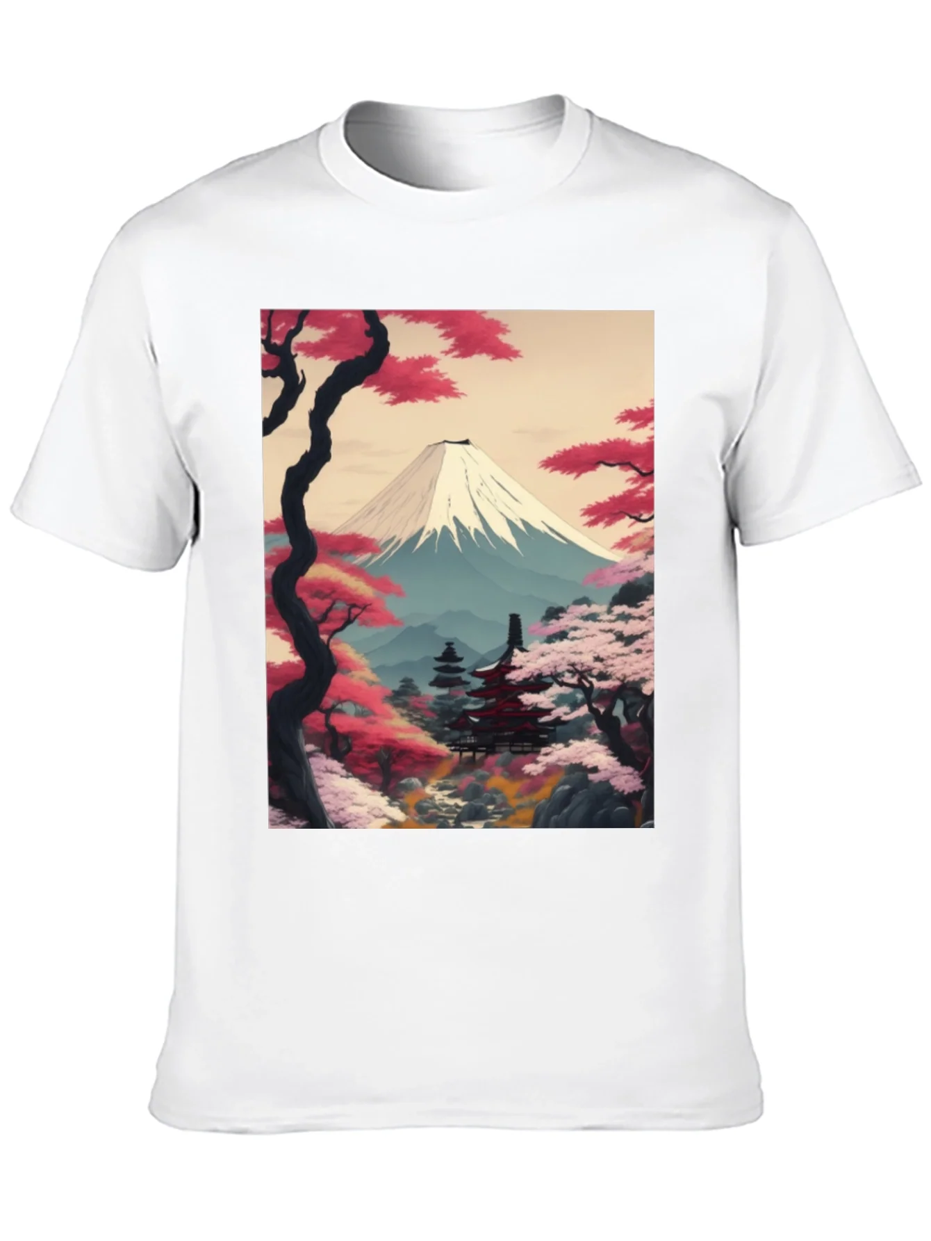 Camiseta Negra con Dise?o Japon¨¦s