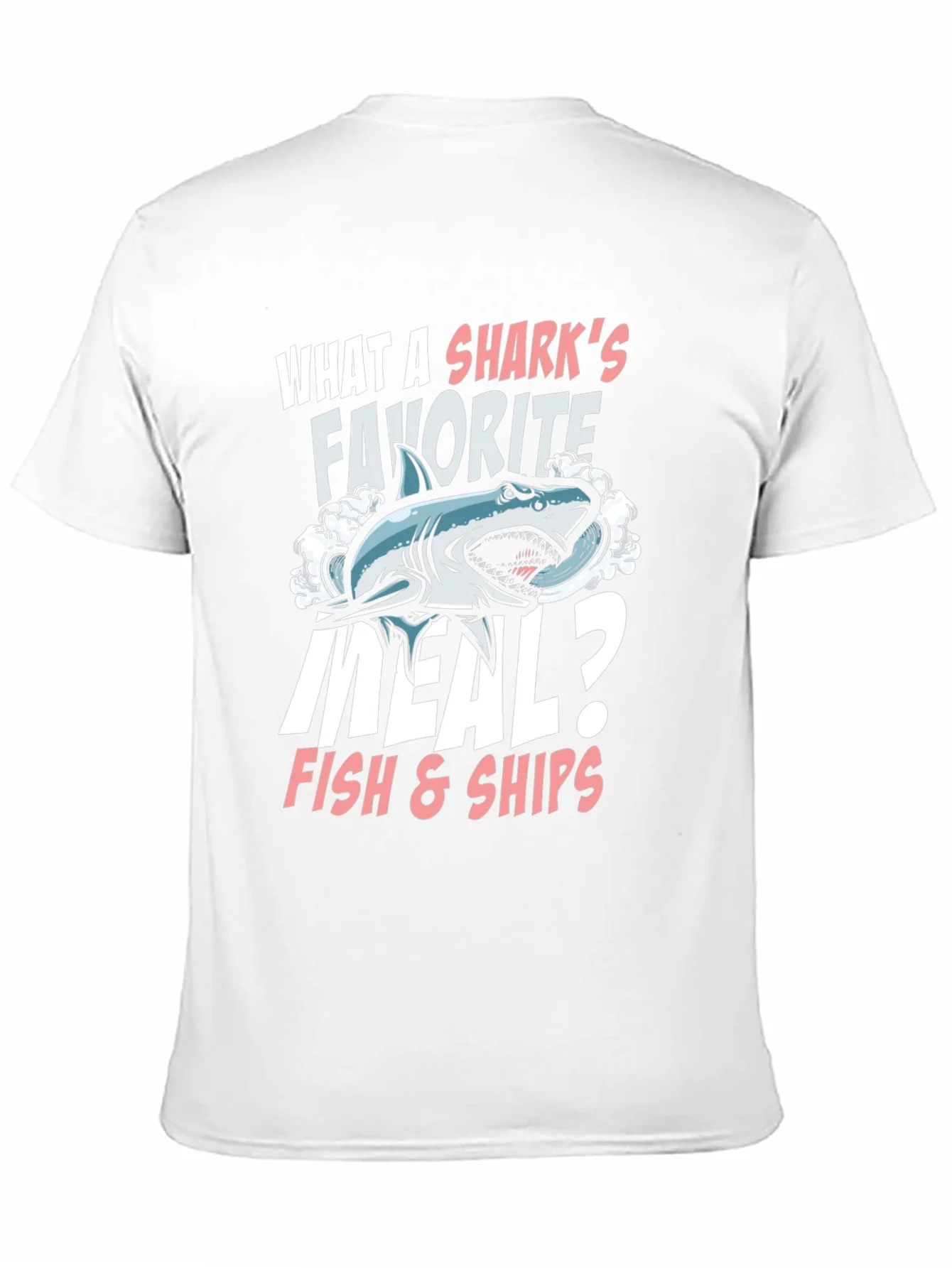 Camiseta Negra Humor Tibur¨®n - ?Fish & Ships!