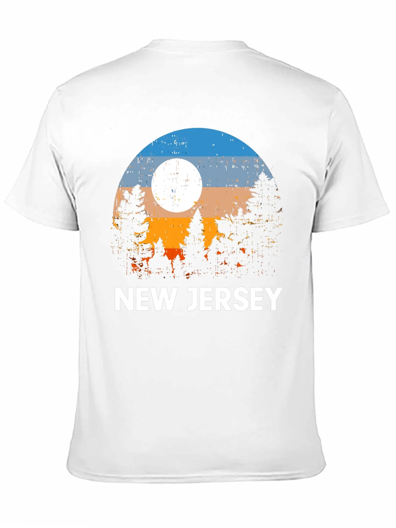 Camiseta Hombre Dise?o Atardecer New Jersey
