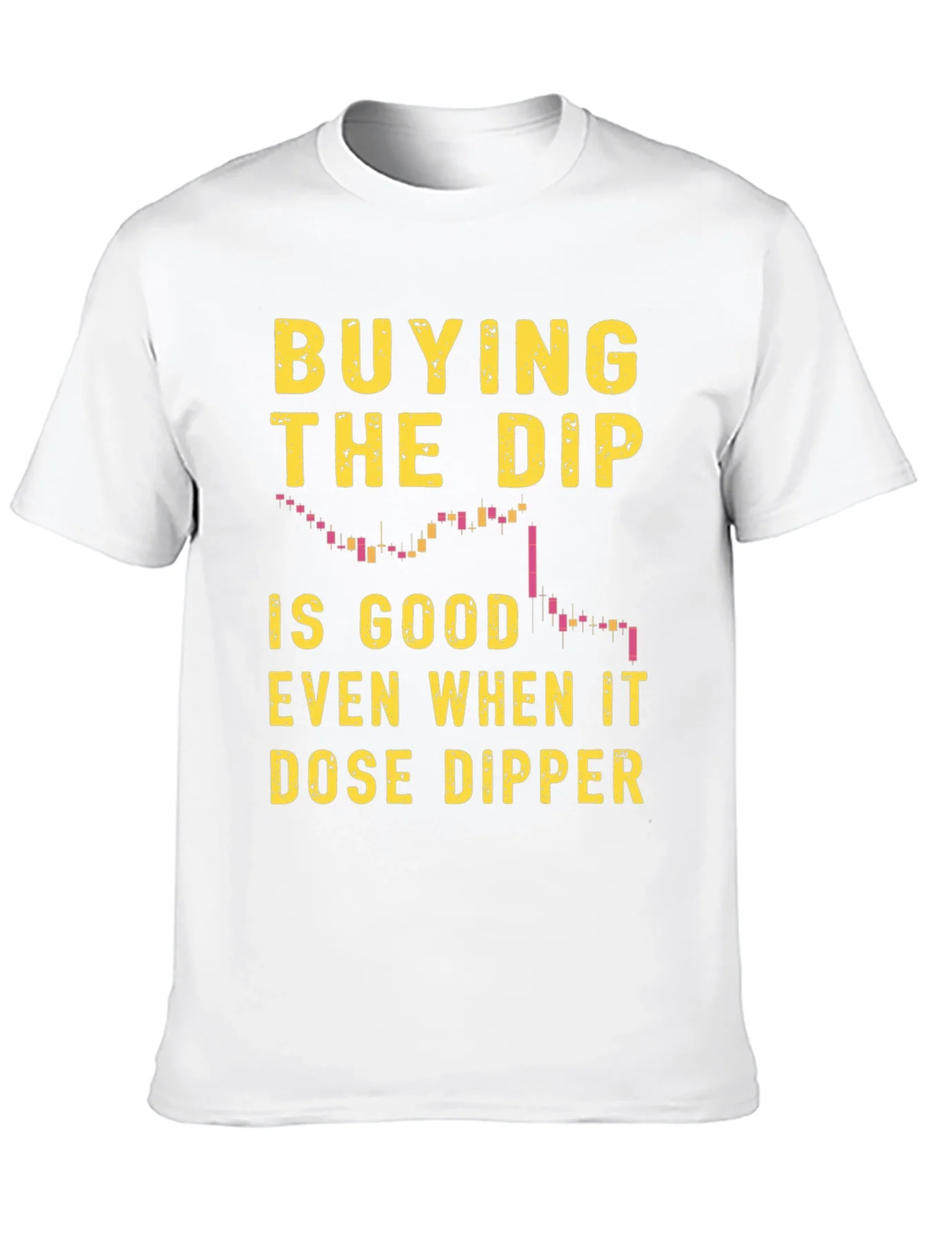 Camiseta Negra Buying the Dip para Inversi¨®n