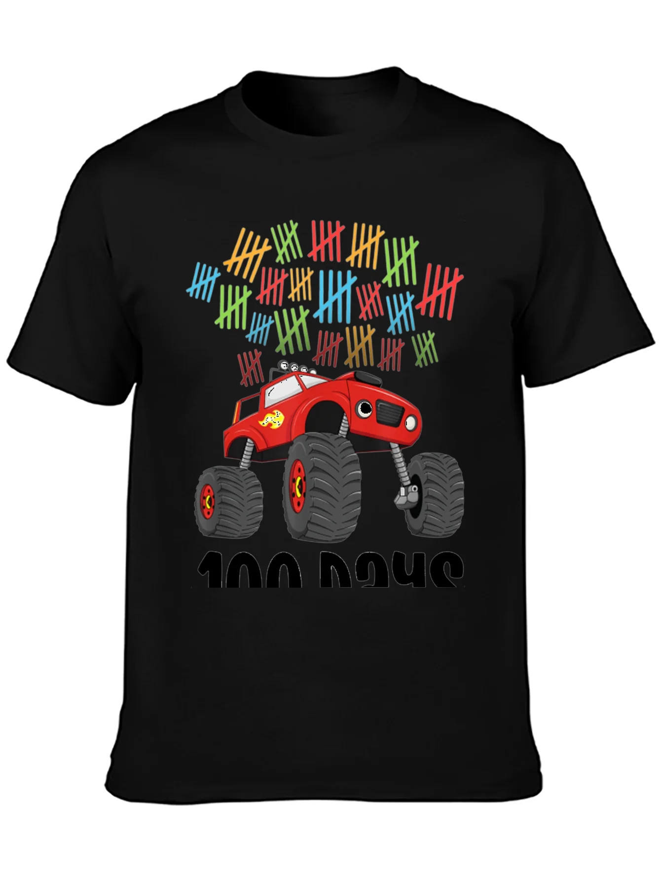 Rebbecca 100 Days Monster Truck T-Shirt