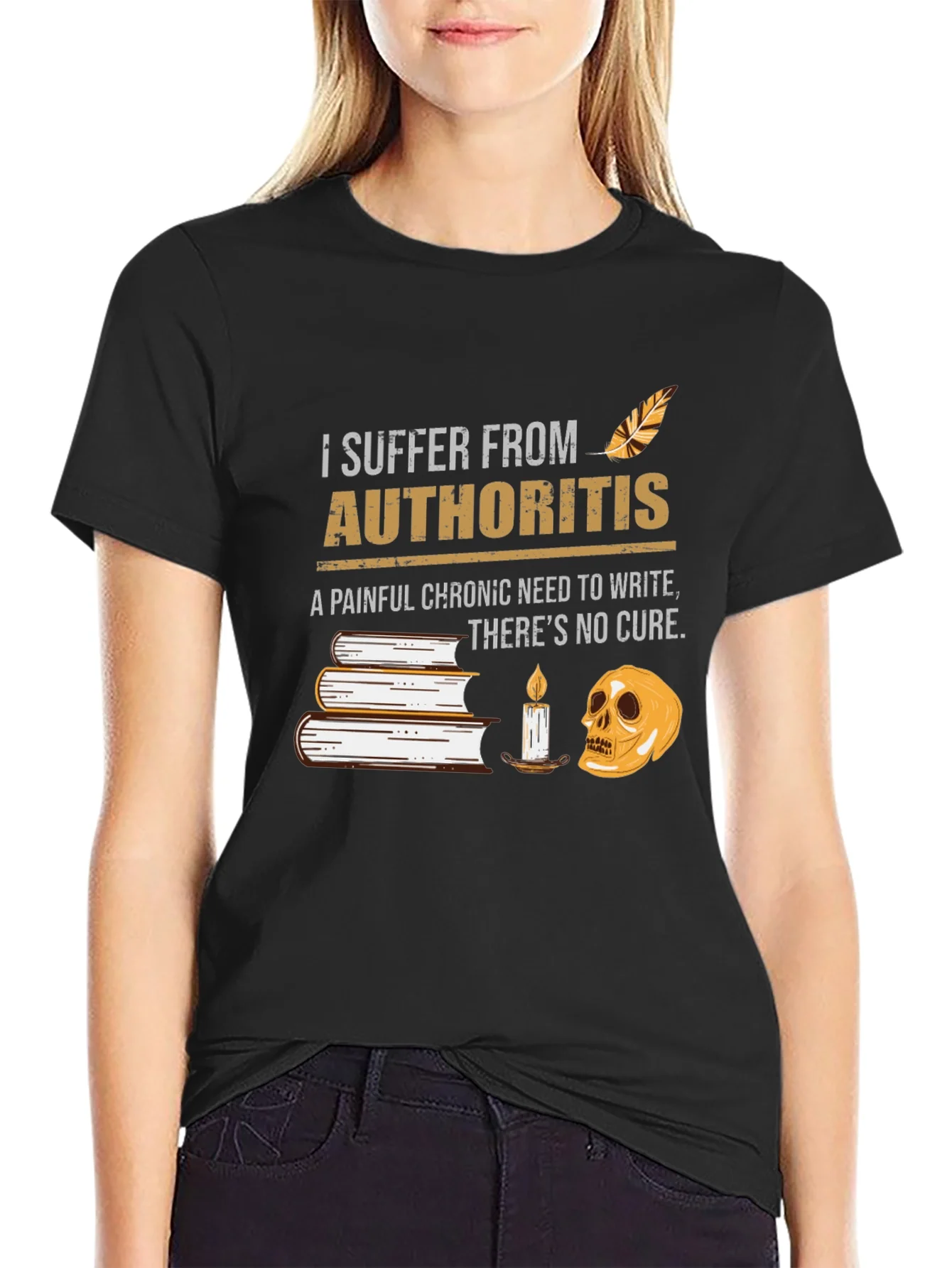 Camiseta Negra Humor Authoritis