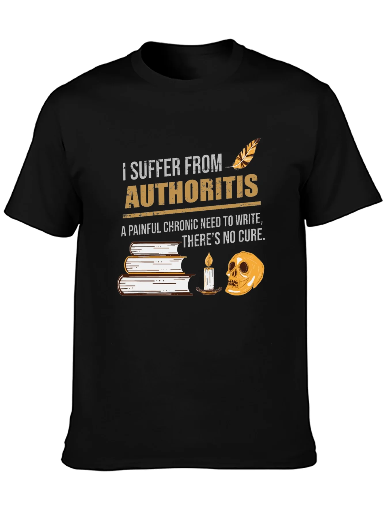 Camiseta Negra Humor Authoritis