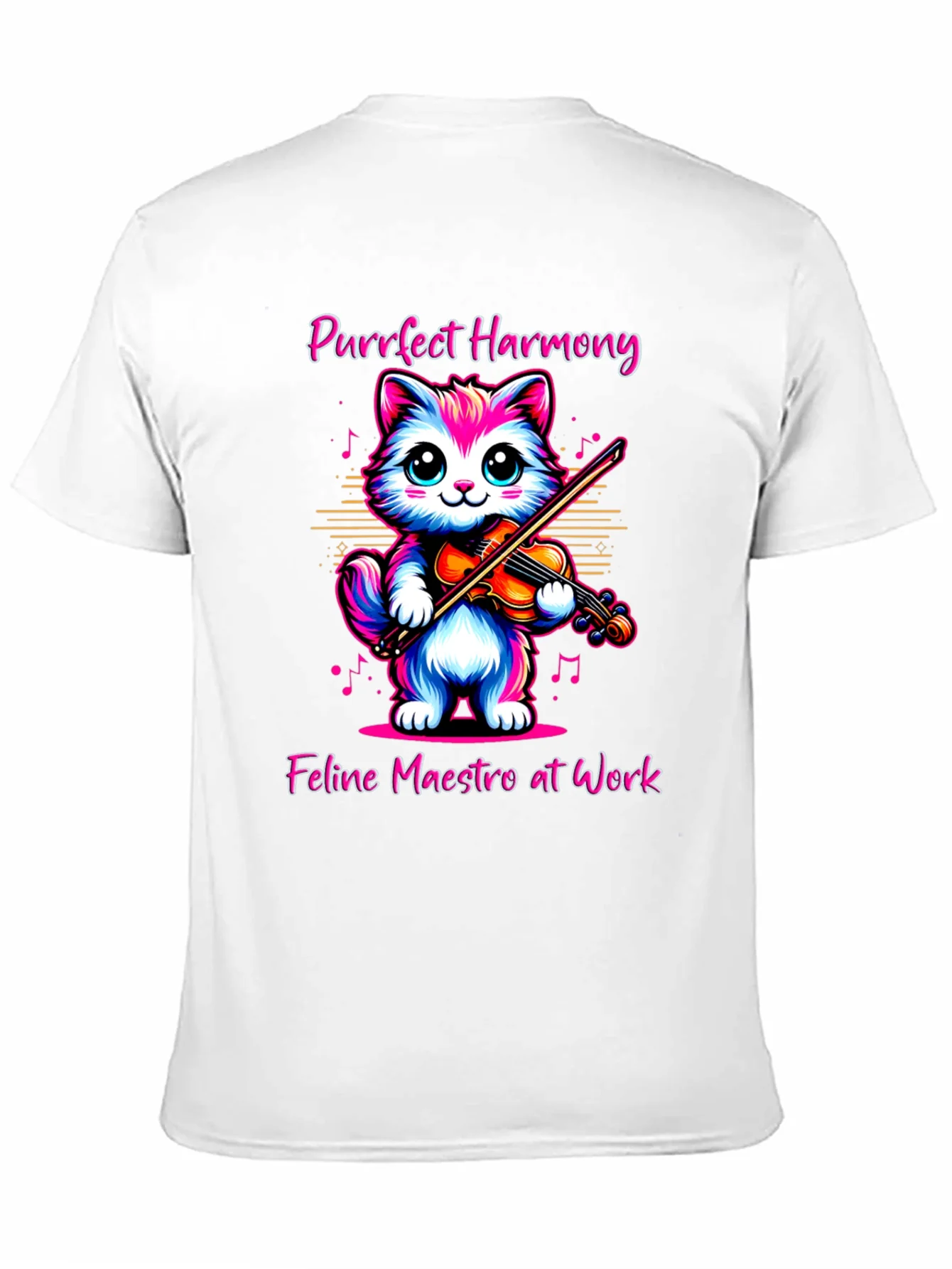 Camiseta Gato Violinista: Armon¨ªa Felina