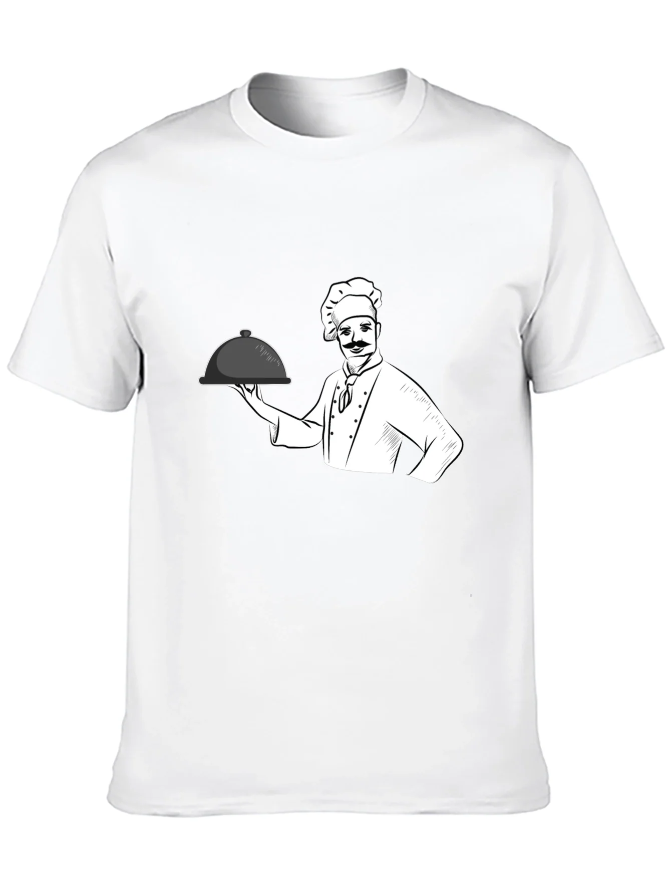 Camiseta Negra Chef Cocina Divertida