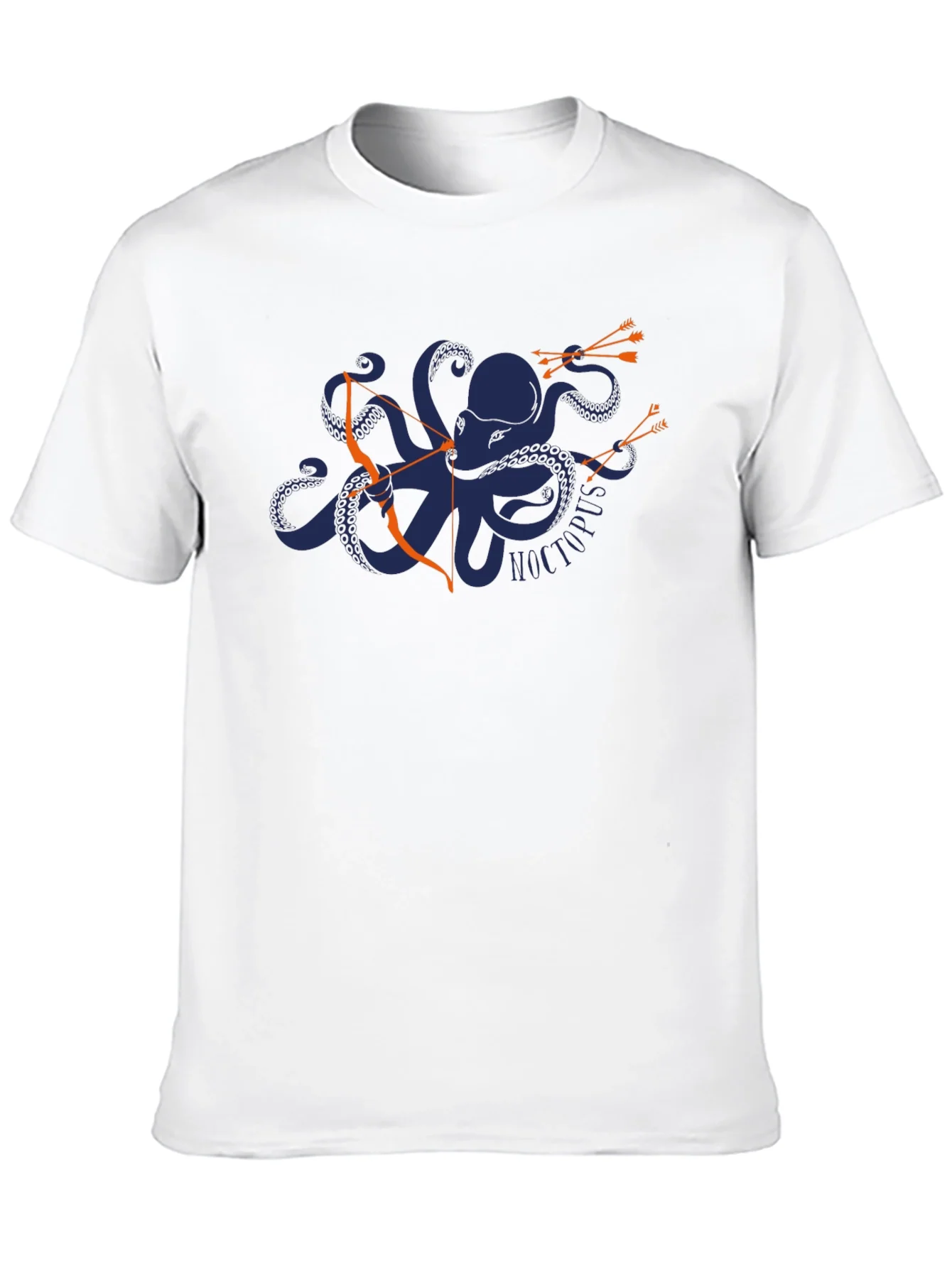 Camiseta Negra con Dise?o de Pulpo Arquero