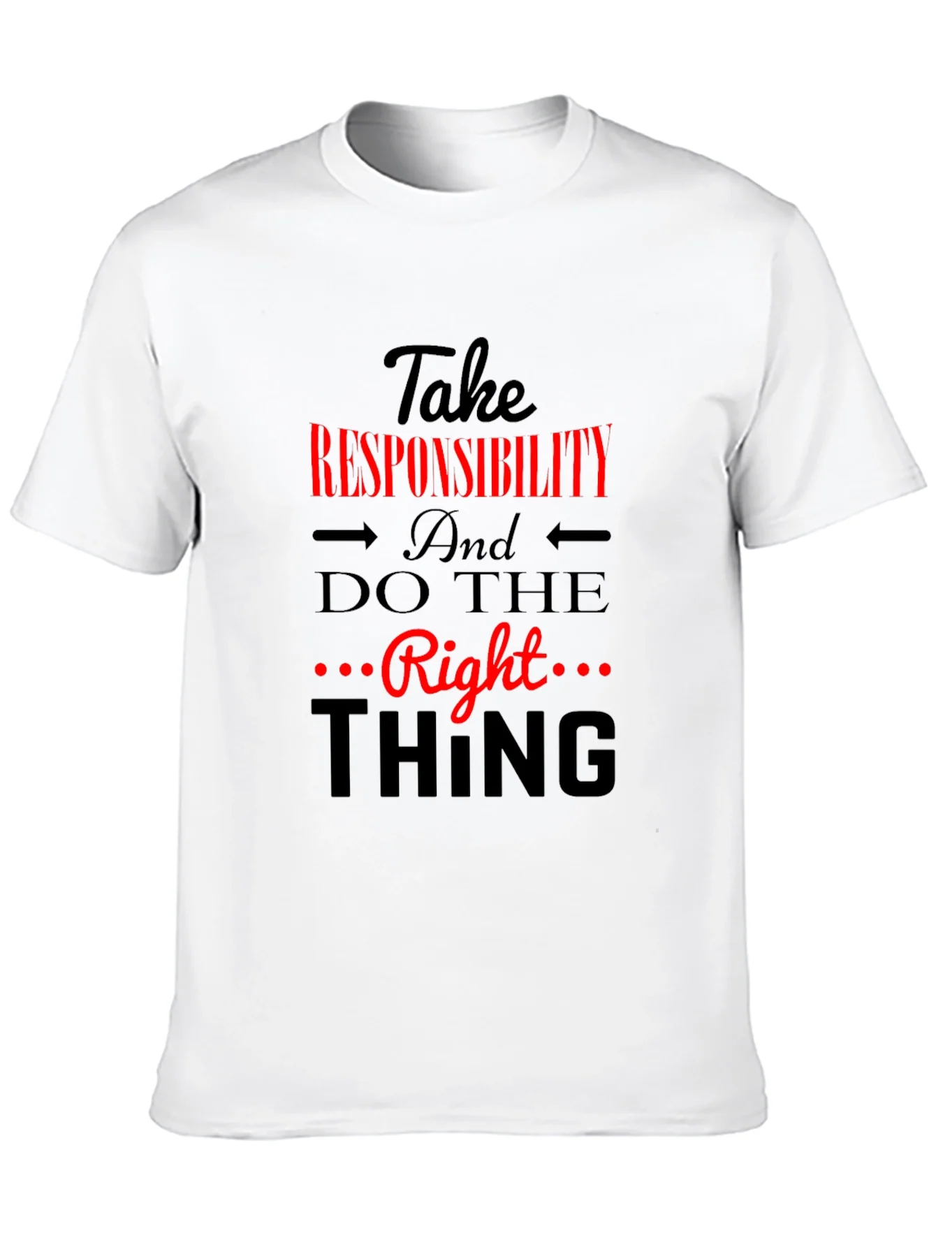 Rebbecca Take Responsibility Black Graphic Tee