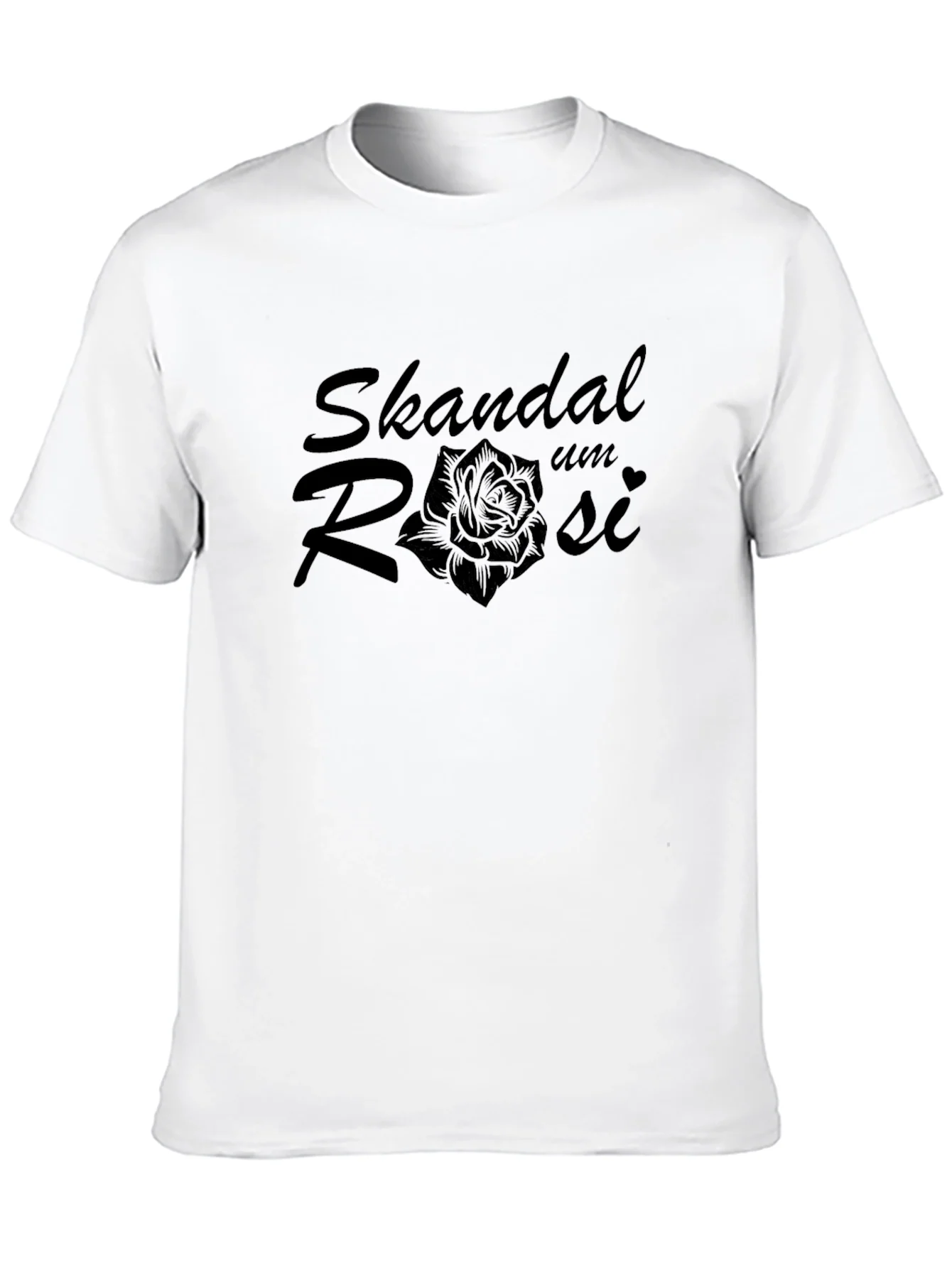 Rebbecca Skandal Um Rosi Rose Graphic Black T-Shirt