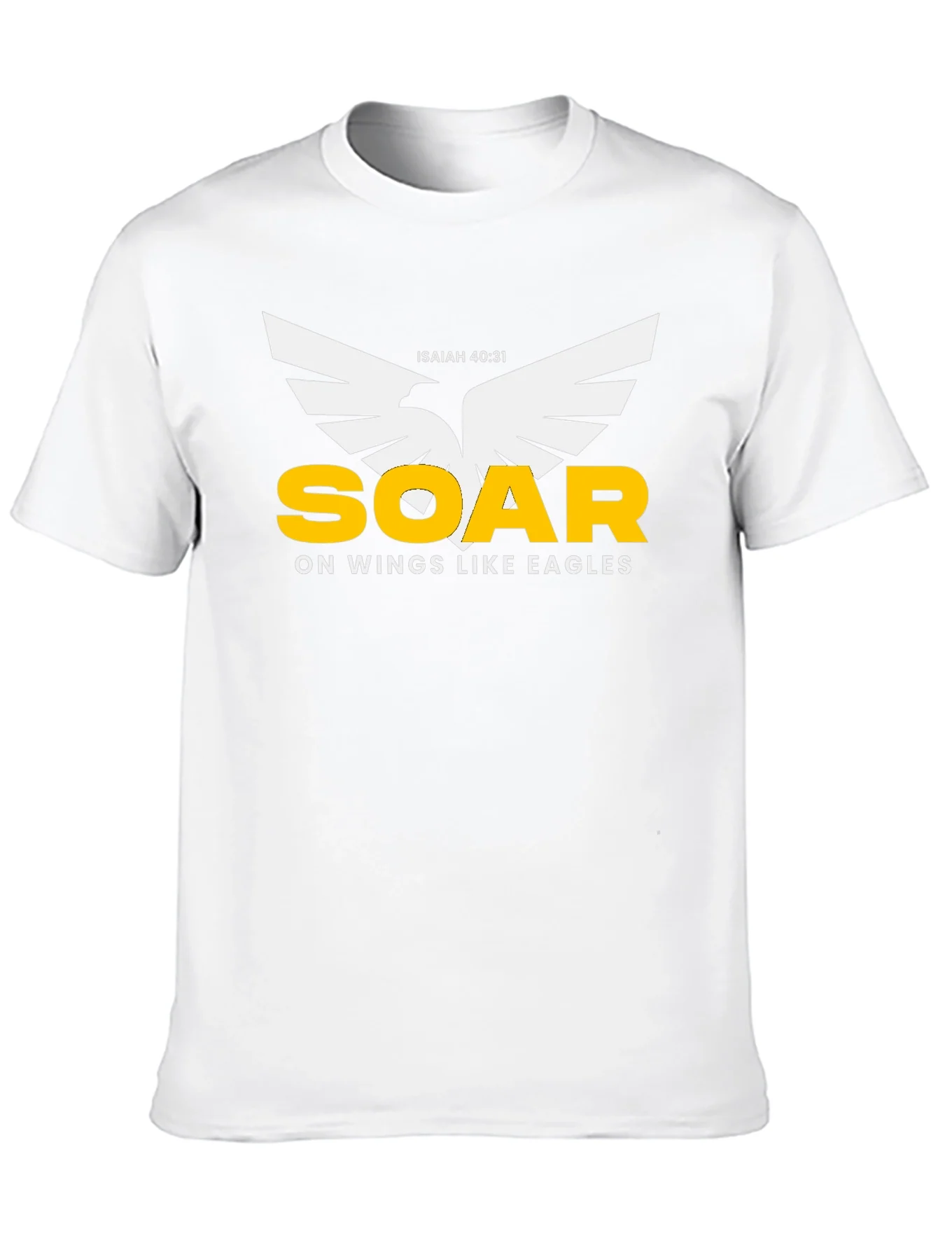 Camiseta Negra Elevarse Como ¨¢guilas