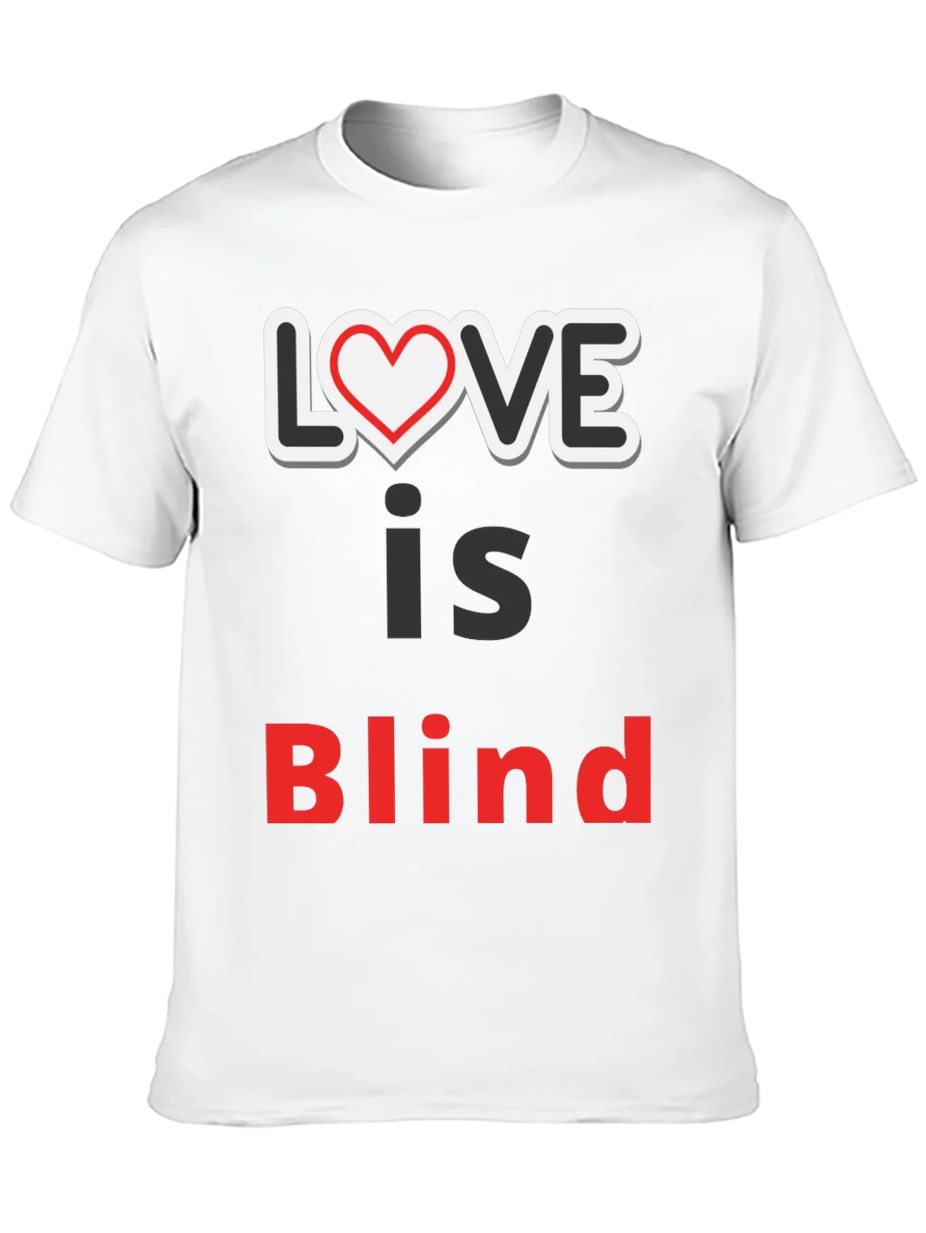 Camiseta Negra Love is Blind para Hombre