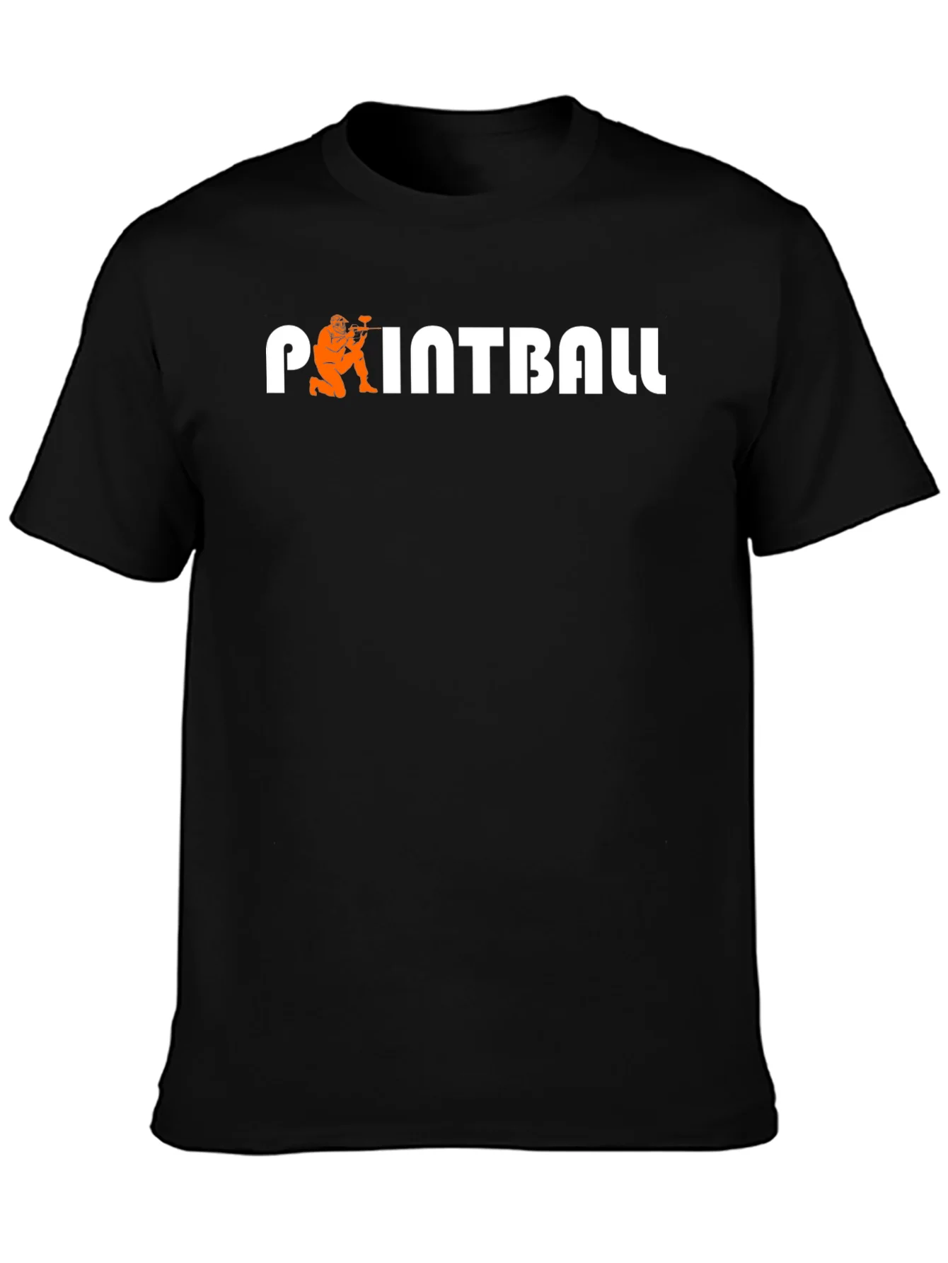 Camiseta Negra Paintball para Hombre