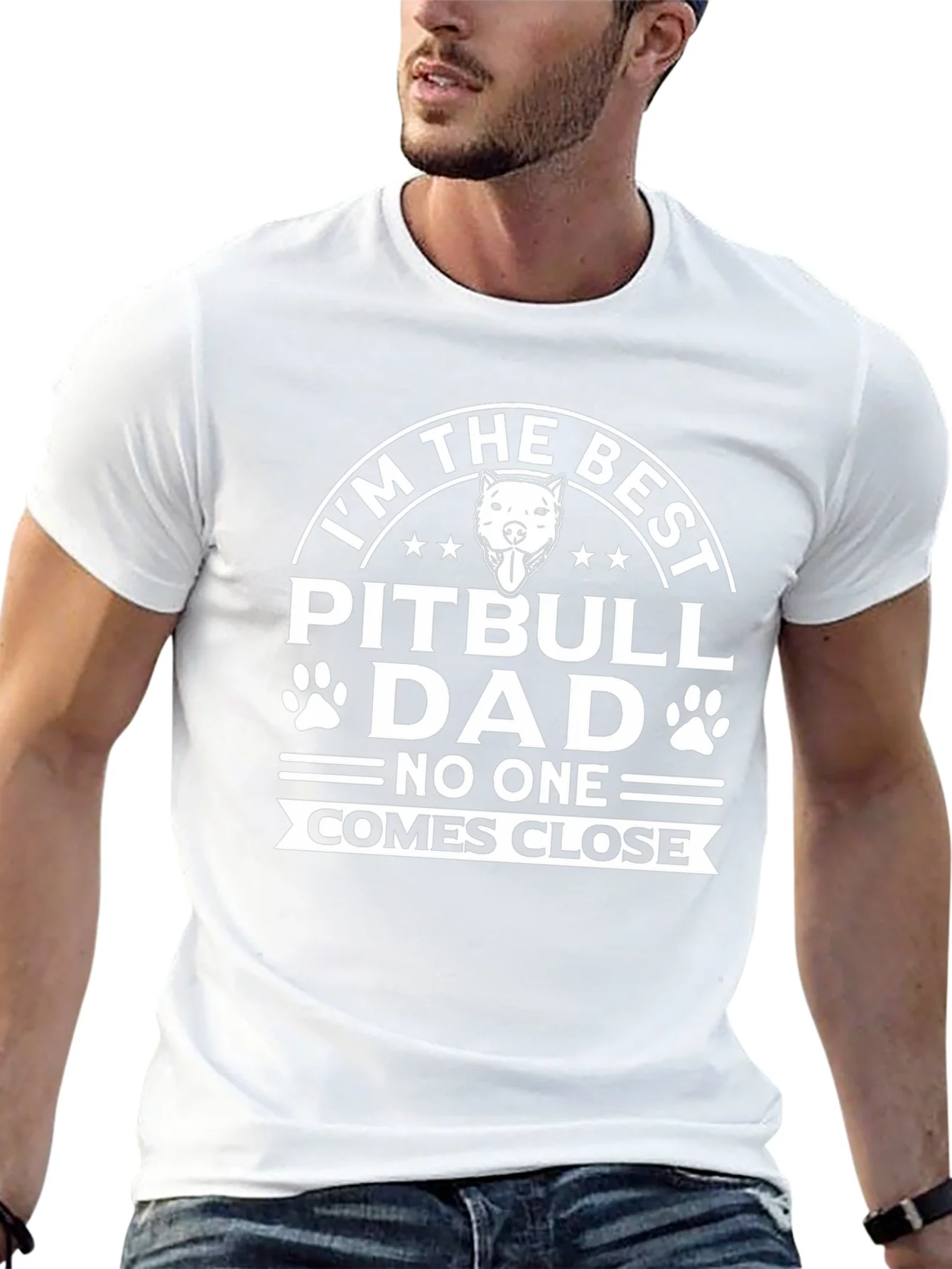 Rebbecca Best Pitbull Dad T-Shirt - Dog Lover Apparel