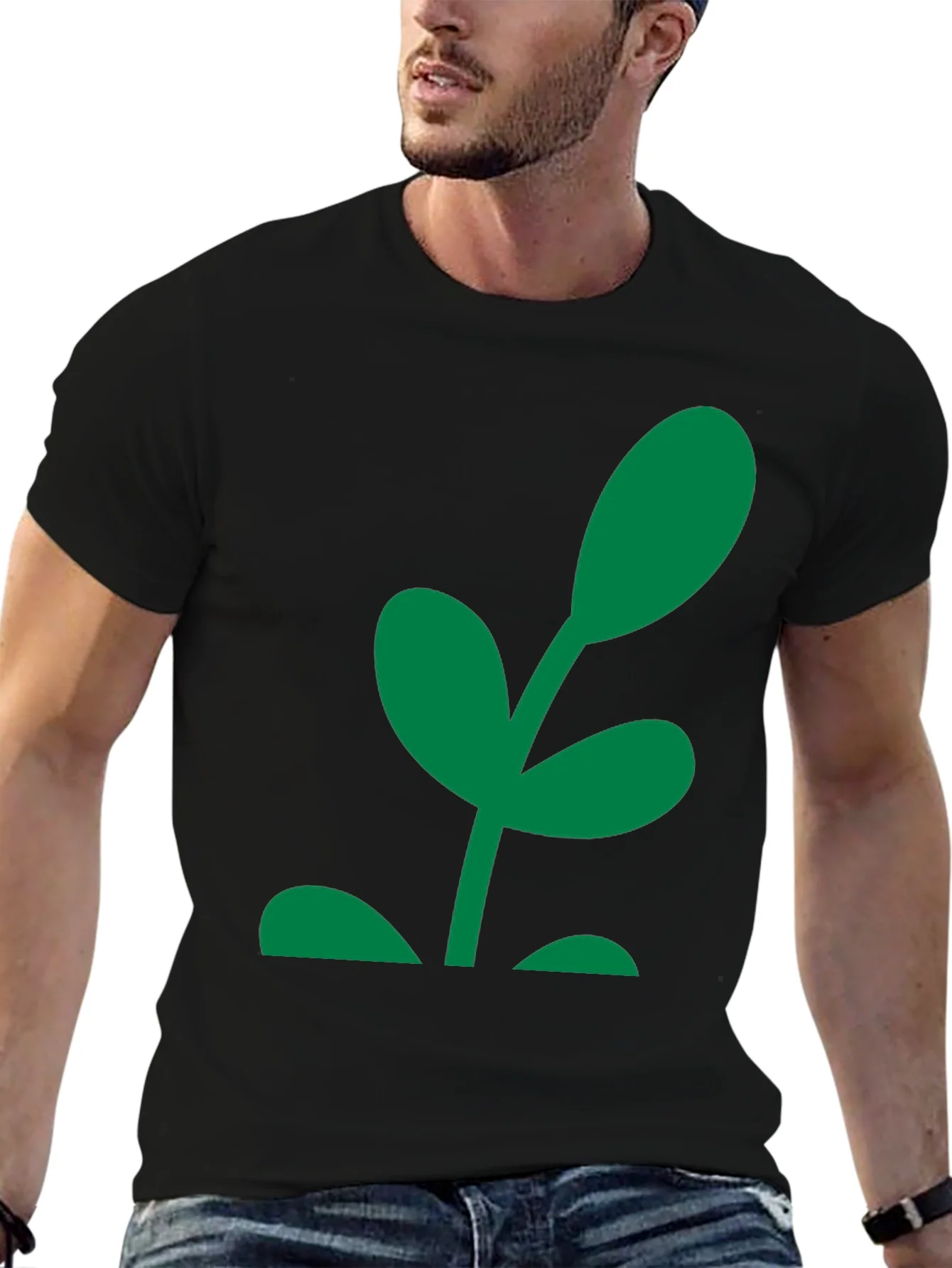 Rebbecca Green Sprout Graphic Black T-Shirt