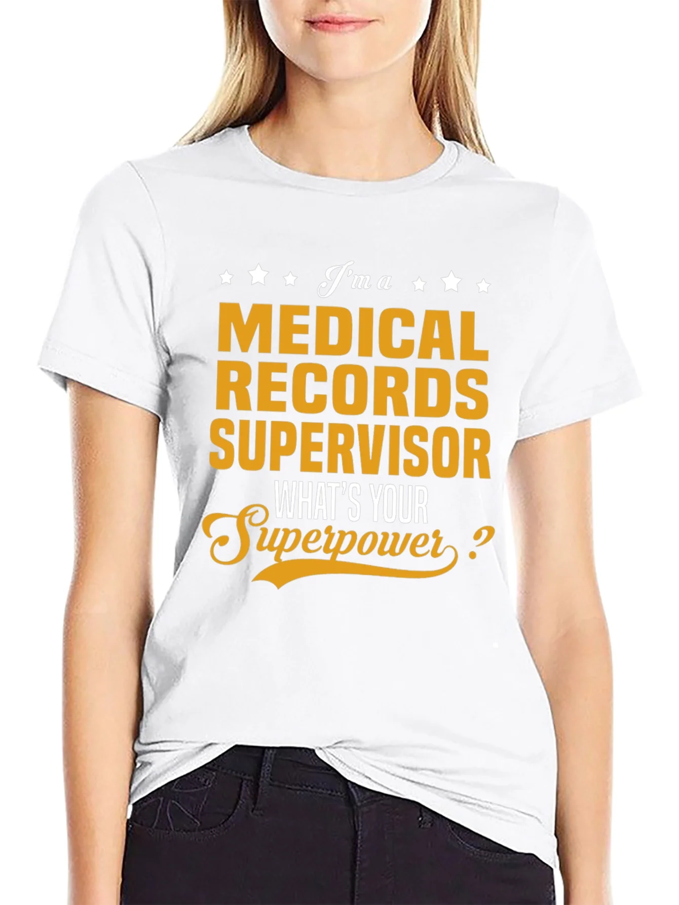 Camiseta de Supervisor de Archivos M¨¦dicos - ?Superpoder!