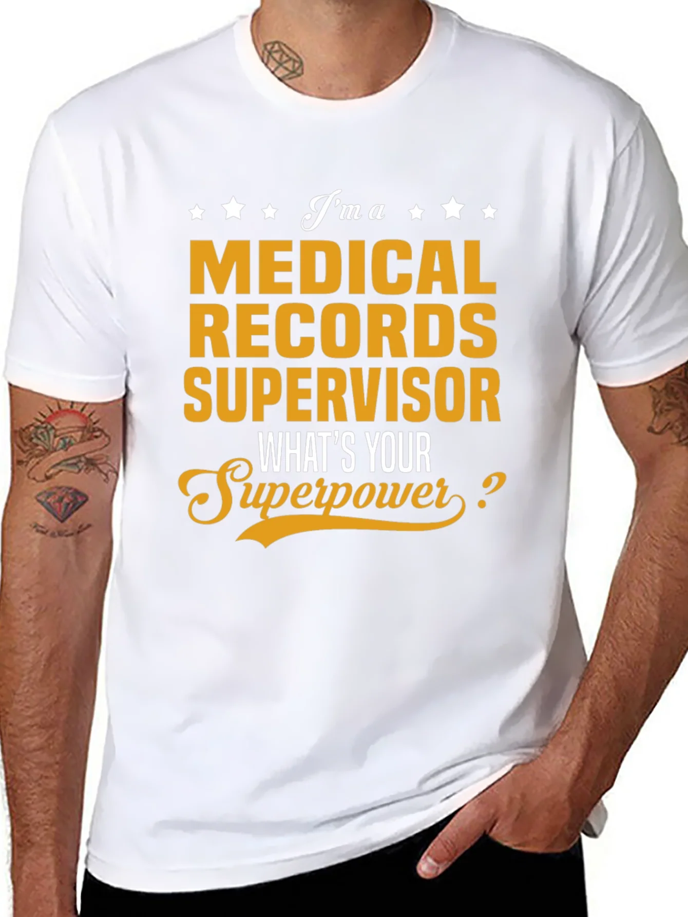 Camiseta de Supervisor de Archivos M¨¦dicos - ?Superpoder!