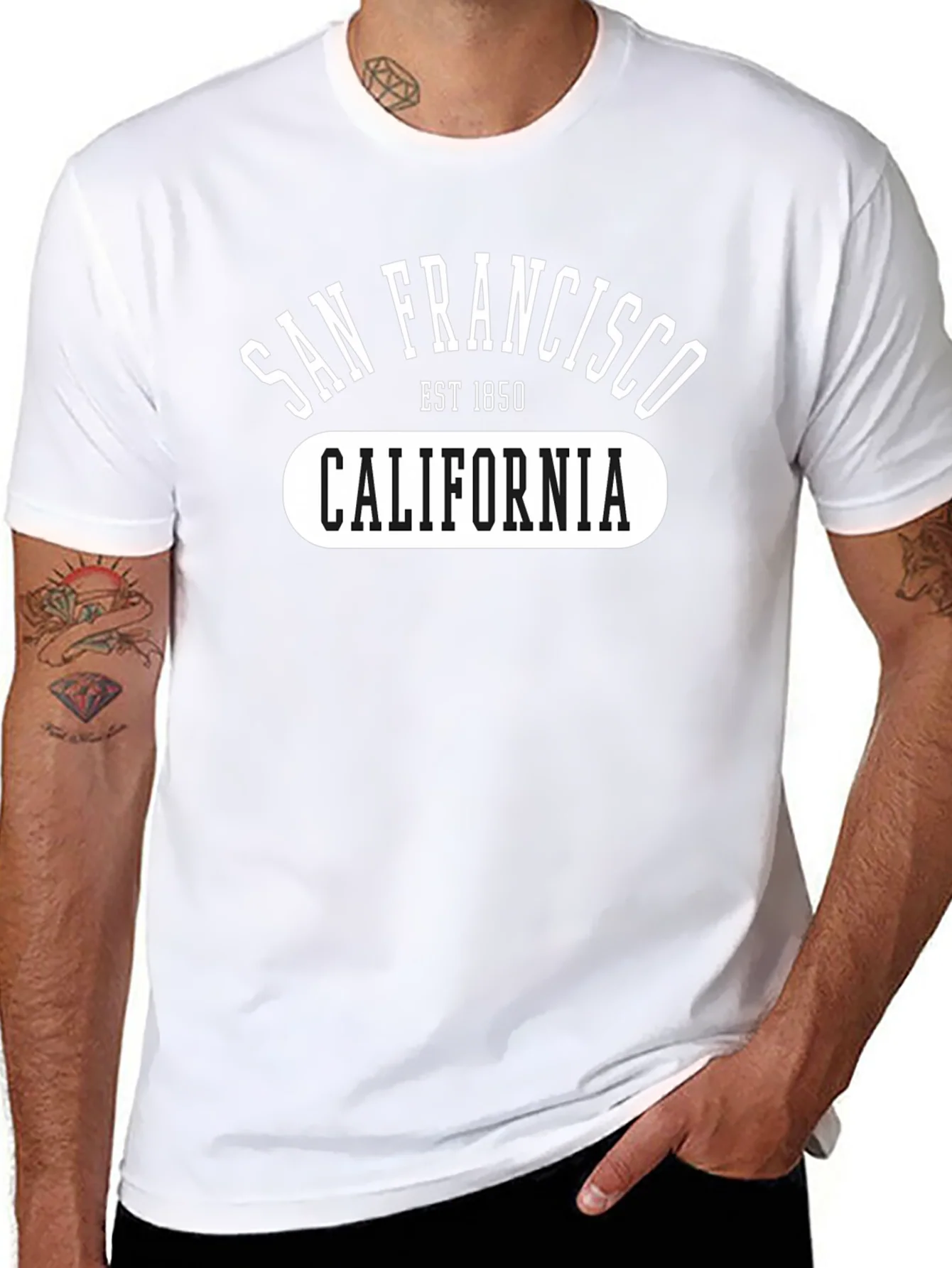 Camiseta Negra San Francisco California Est 1850