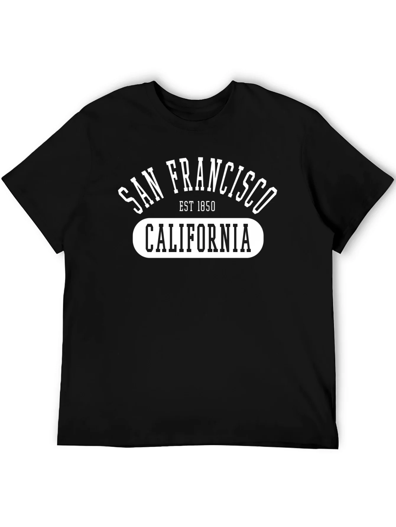 Camiseta Negra San Francisco California Est 1850