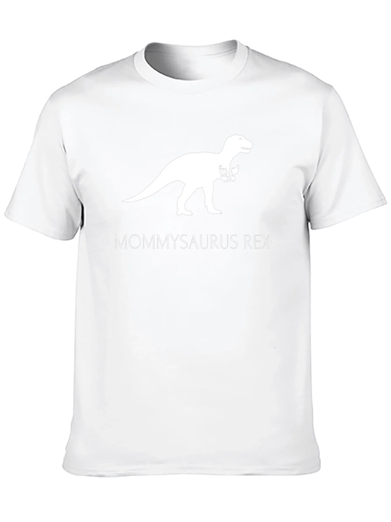 Rebbecca Mommysaurus Rex T-Shirt - Dinosaur Wine Lover Tee
