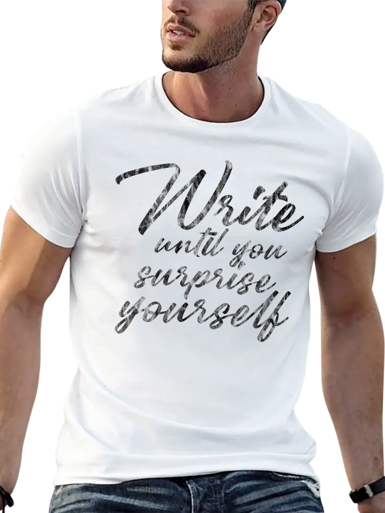 Rebbecca Write Until You Surprise Yourself Tee